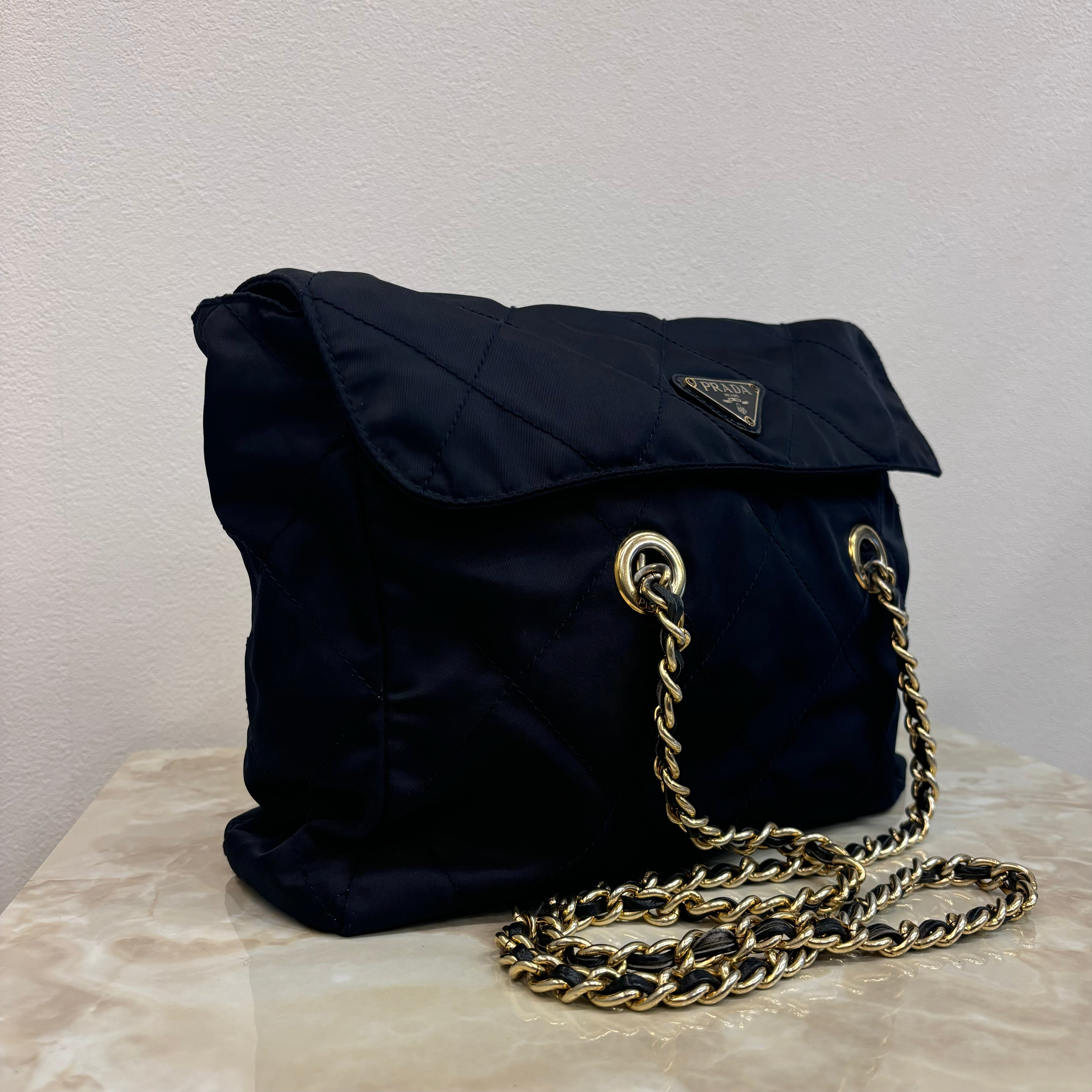 PRADAテスートチェーンショルダーバッグ