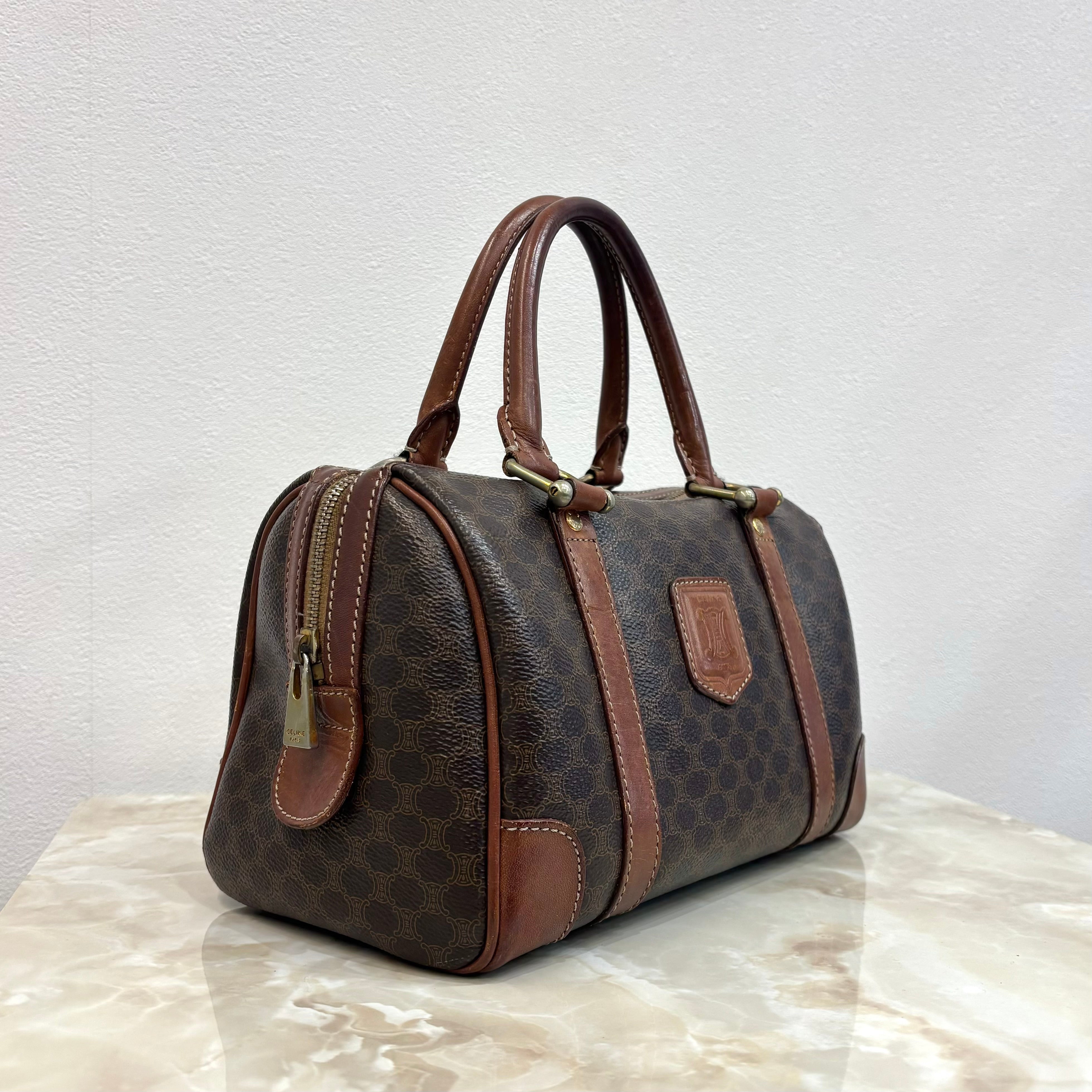 CELINE マカダム ボストンバッグ