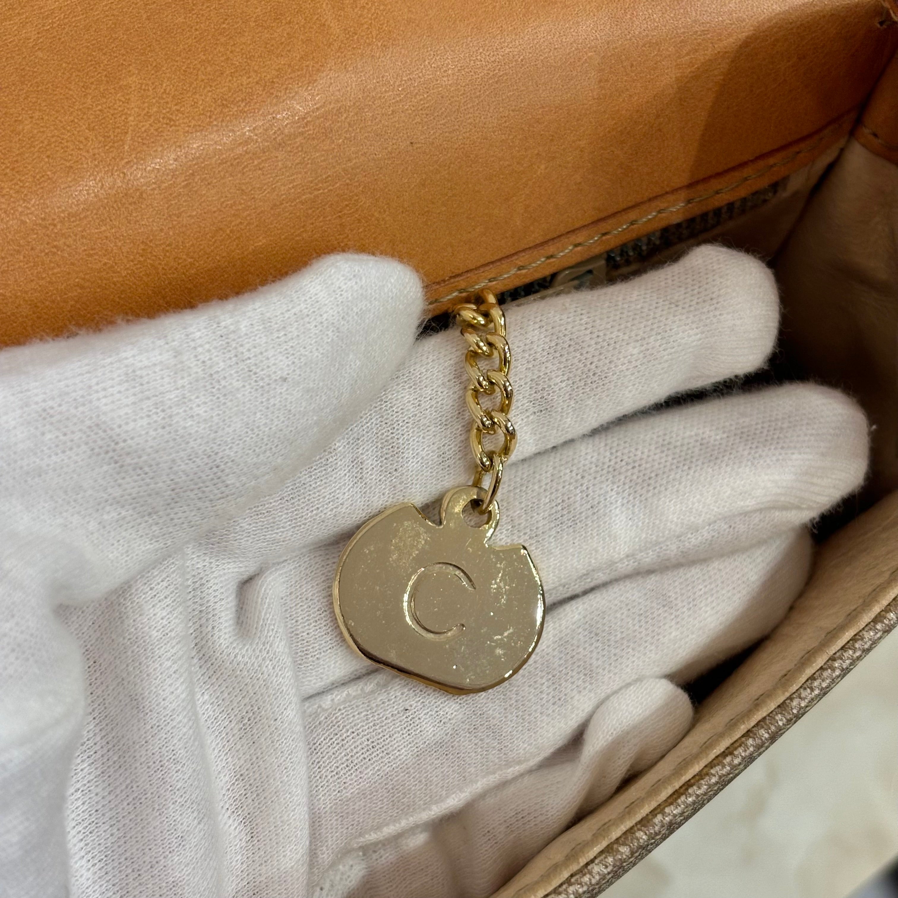 CELINE マカダム ショルダーバッグ