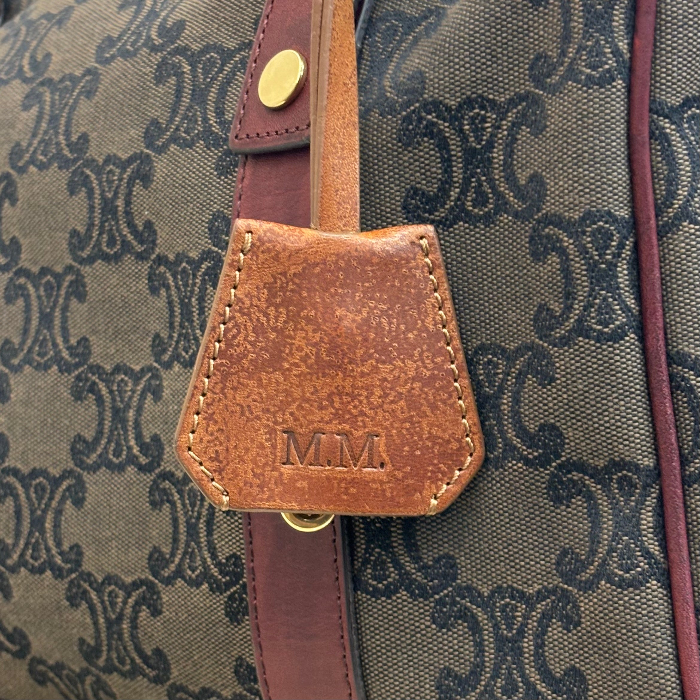 CELINE マカダム ハンドバッグ