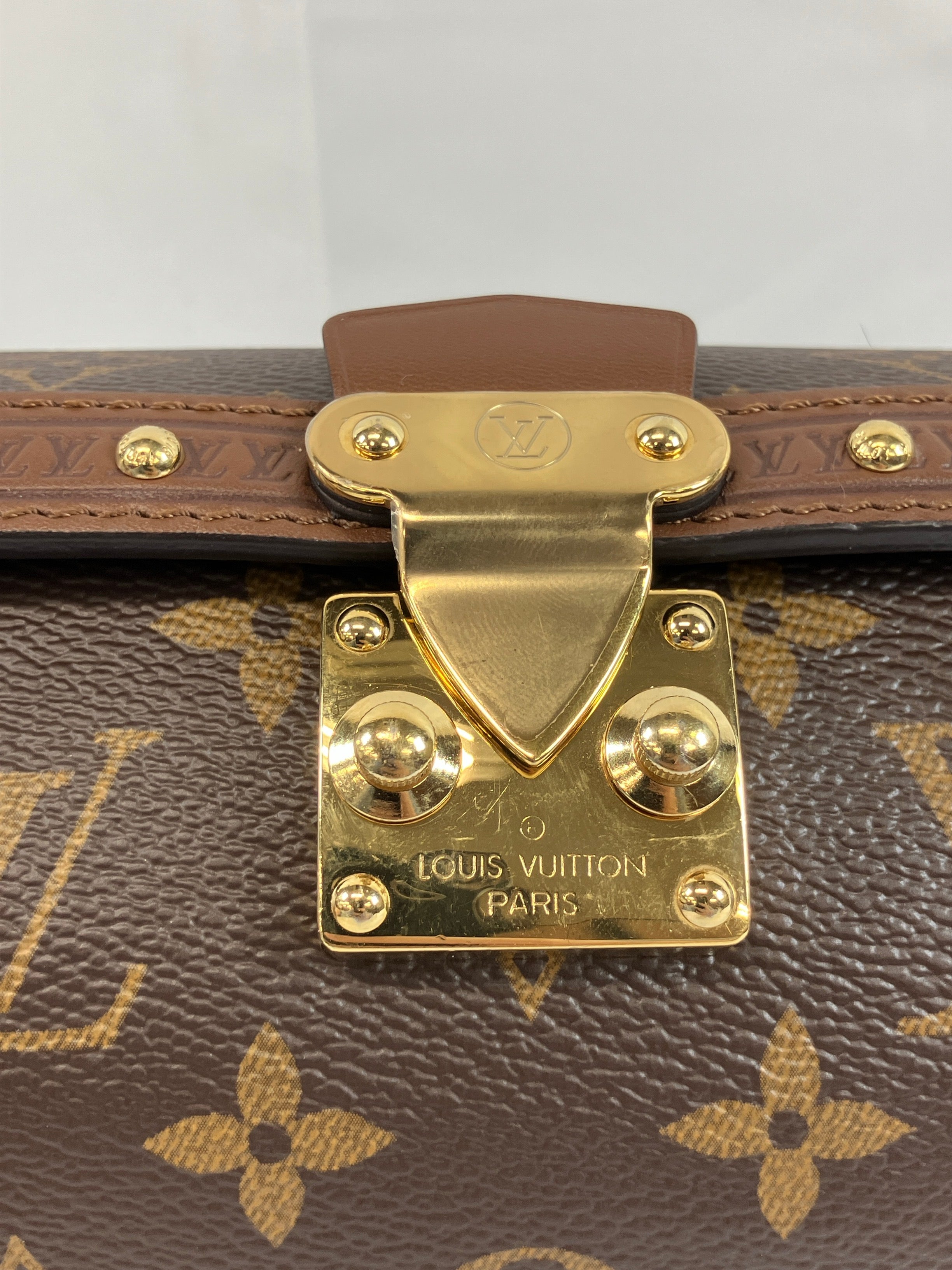 LOUIS VUITTON パピヨン トランク ショルダーバッグ 2WAY PVCコーティング モノグラム M57835