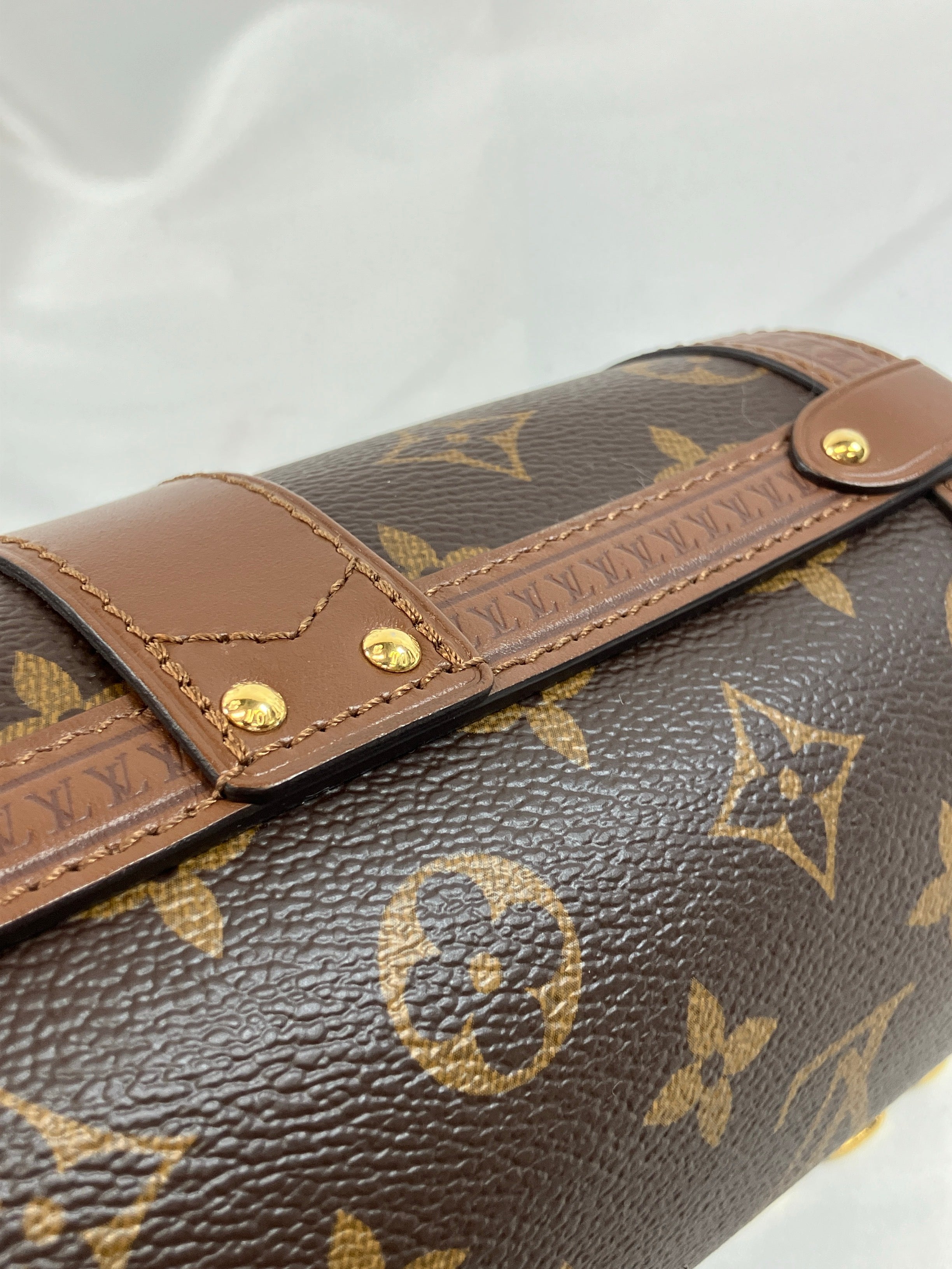 LOUIS VUITTON パピヨン トランク ショルダーバッグ 2WAY PVCコーティング モノグラム M57835