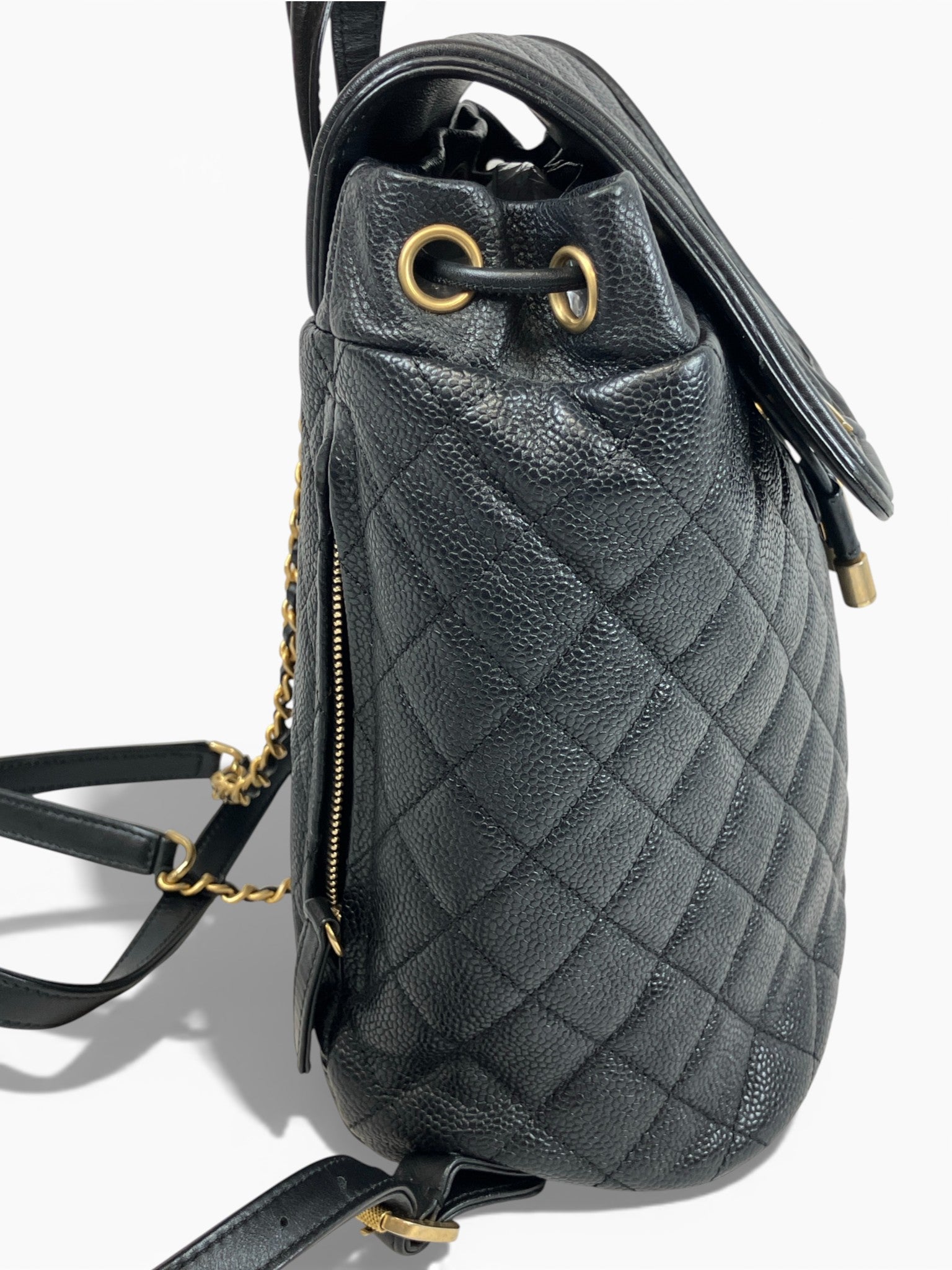 CHANEL リュックサック バックパック CCフィリグリー キャビアスキン ココマーク マトラッセ