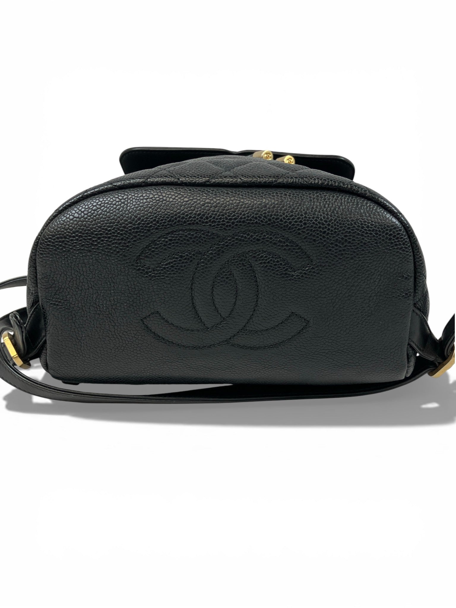 CHANEL リュックサック バックパック CCフィリグリー キャビアスキン ココマーク マトラッセ