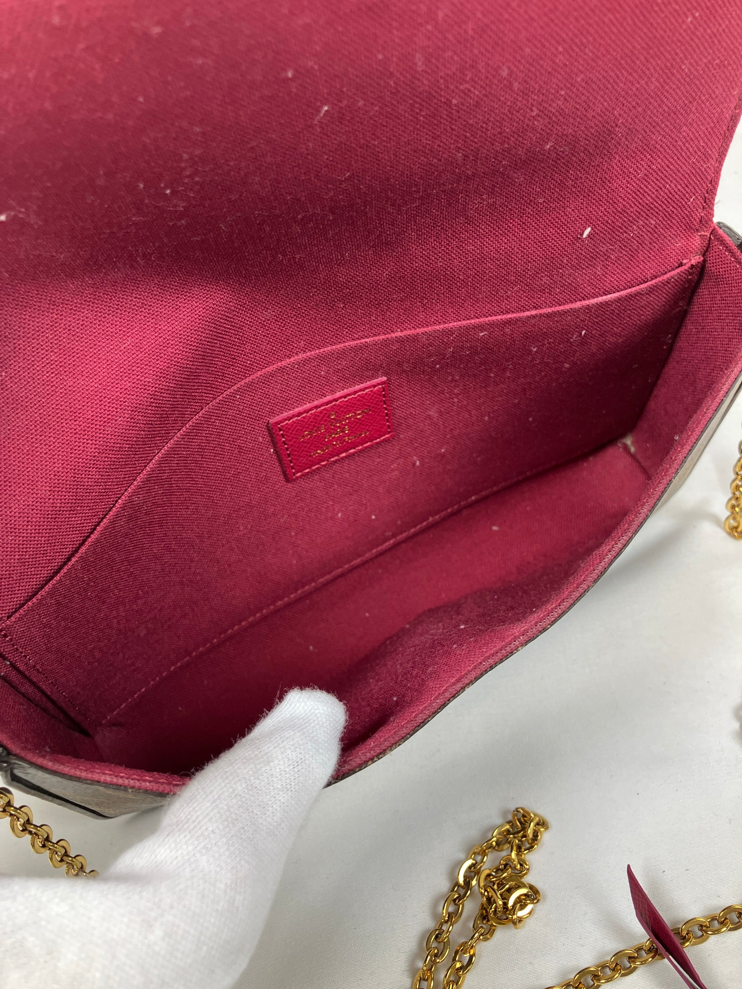 LOUIS VUITTON ポシェットフェリシー チェーンショルダーバッグ モノグラム M61276
