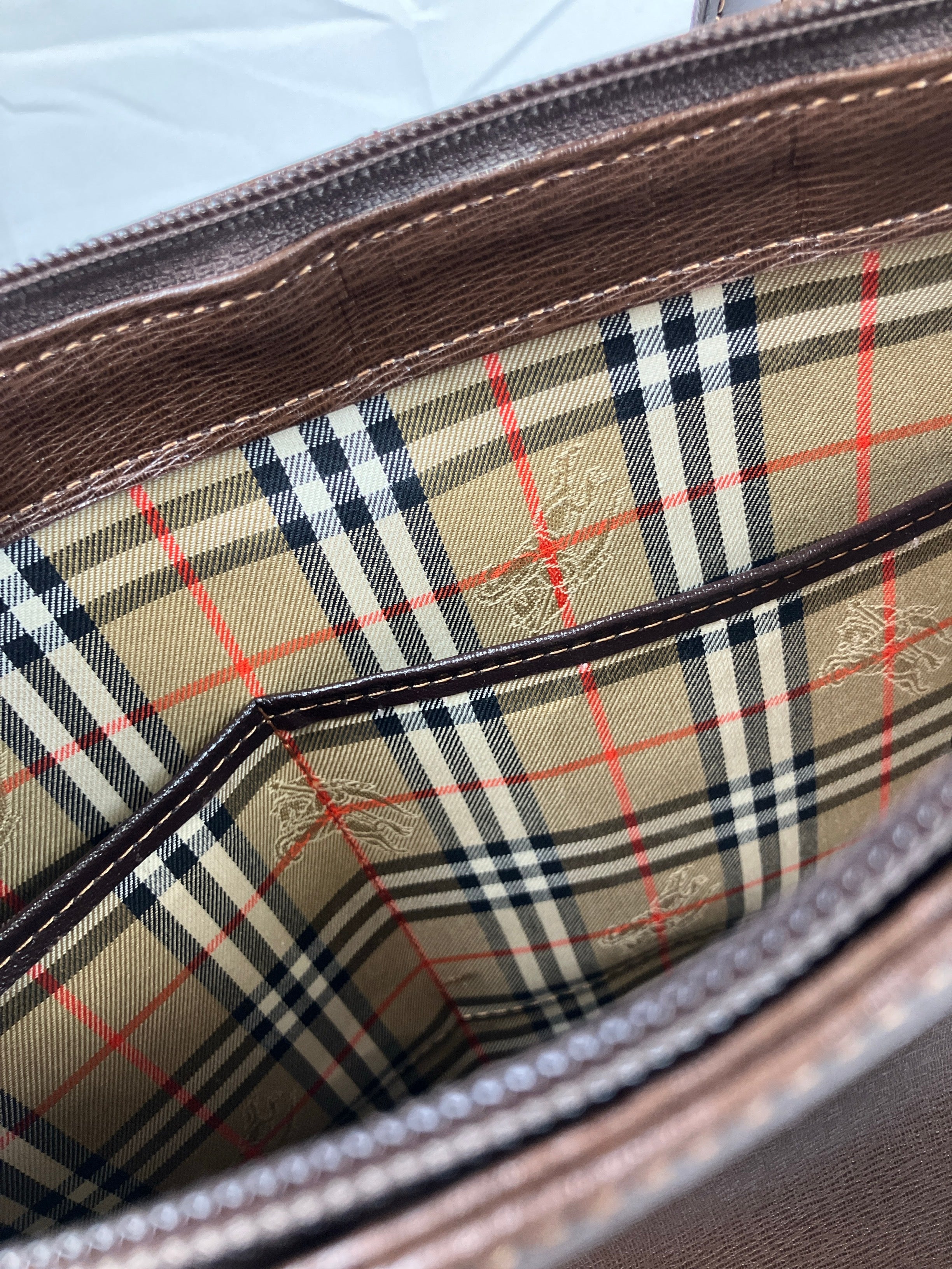 BURBERRY Vintage 90s トートバッグ セミショルダー ノバチェック