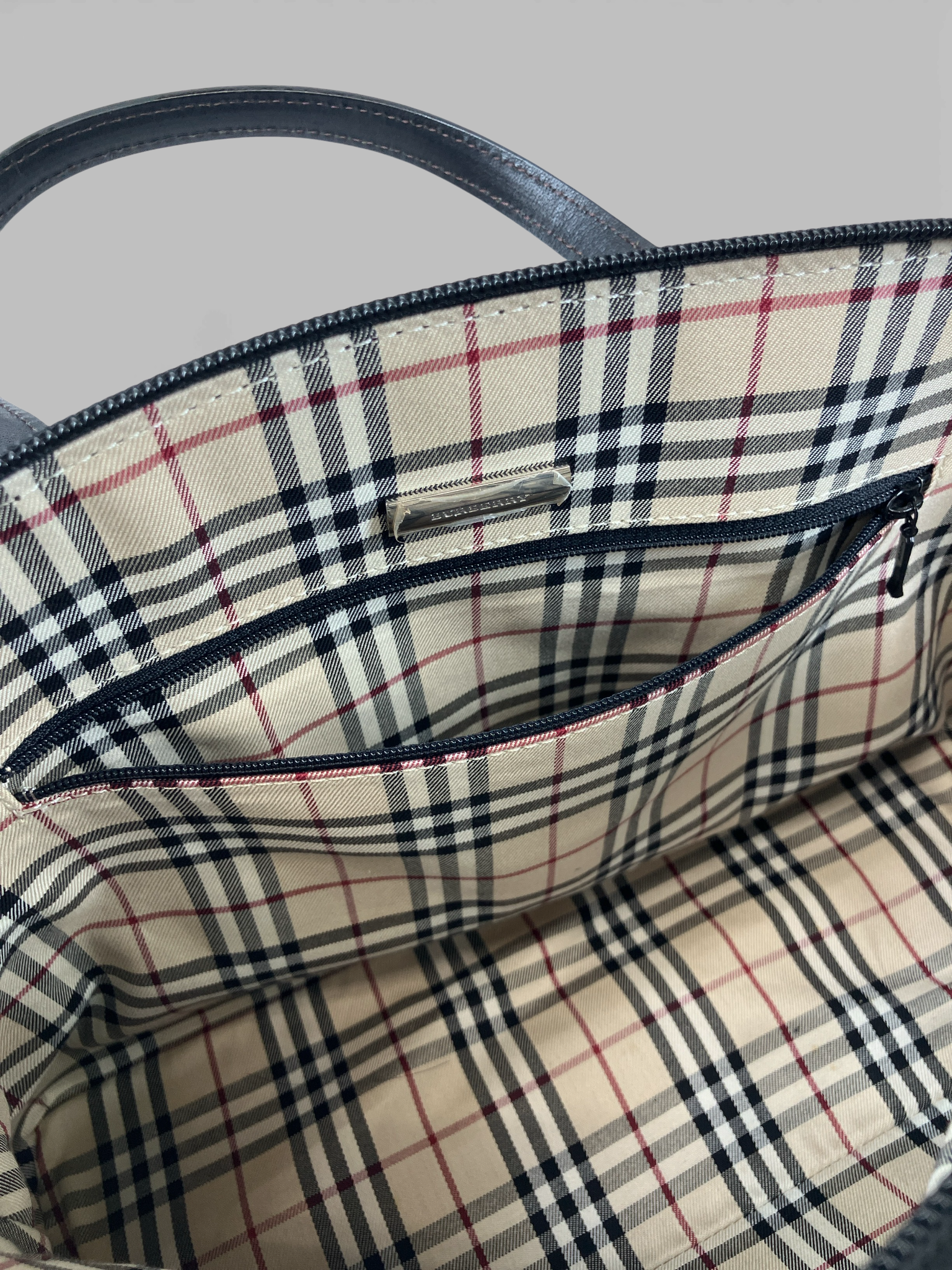 BURBERRY バーバリー ハンドバッグ ノバチェック ブラック