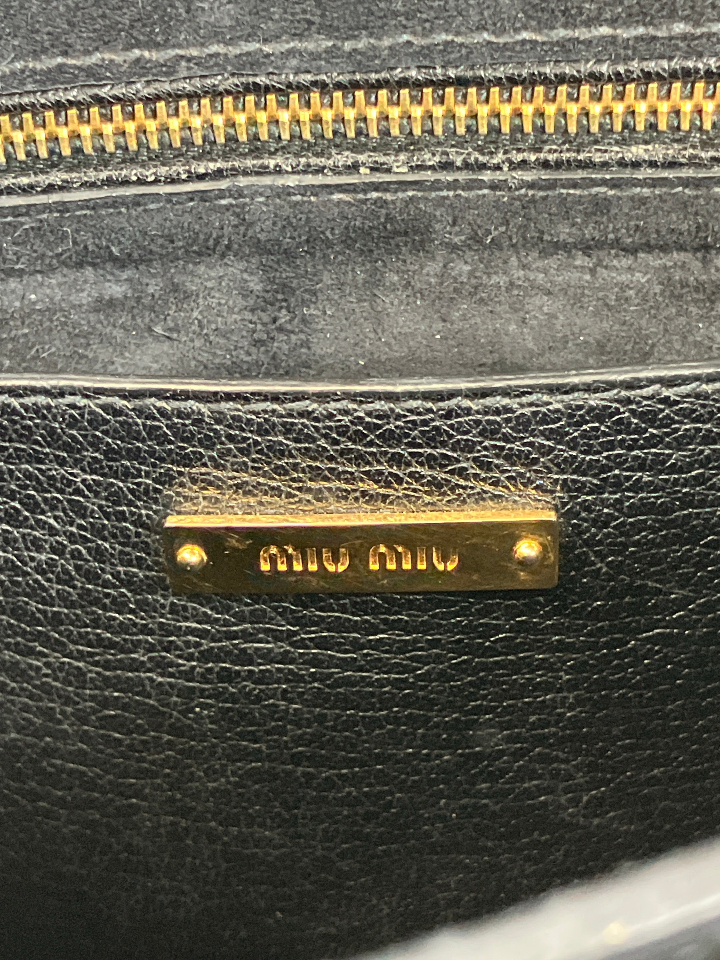 MIUMIU ミュウミュウ 2way マドラス ショルダーバッグ ハンドバッグ ブラック