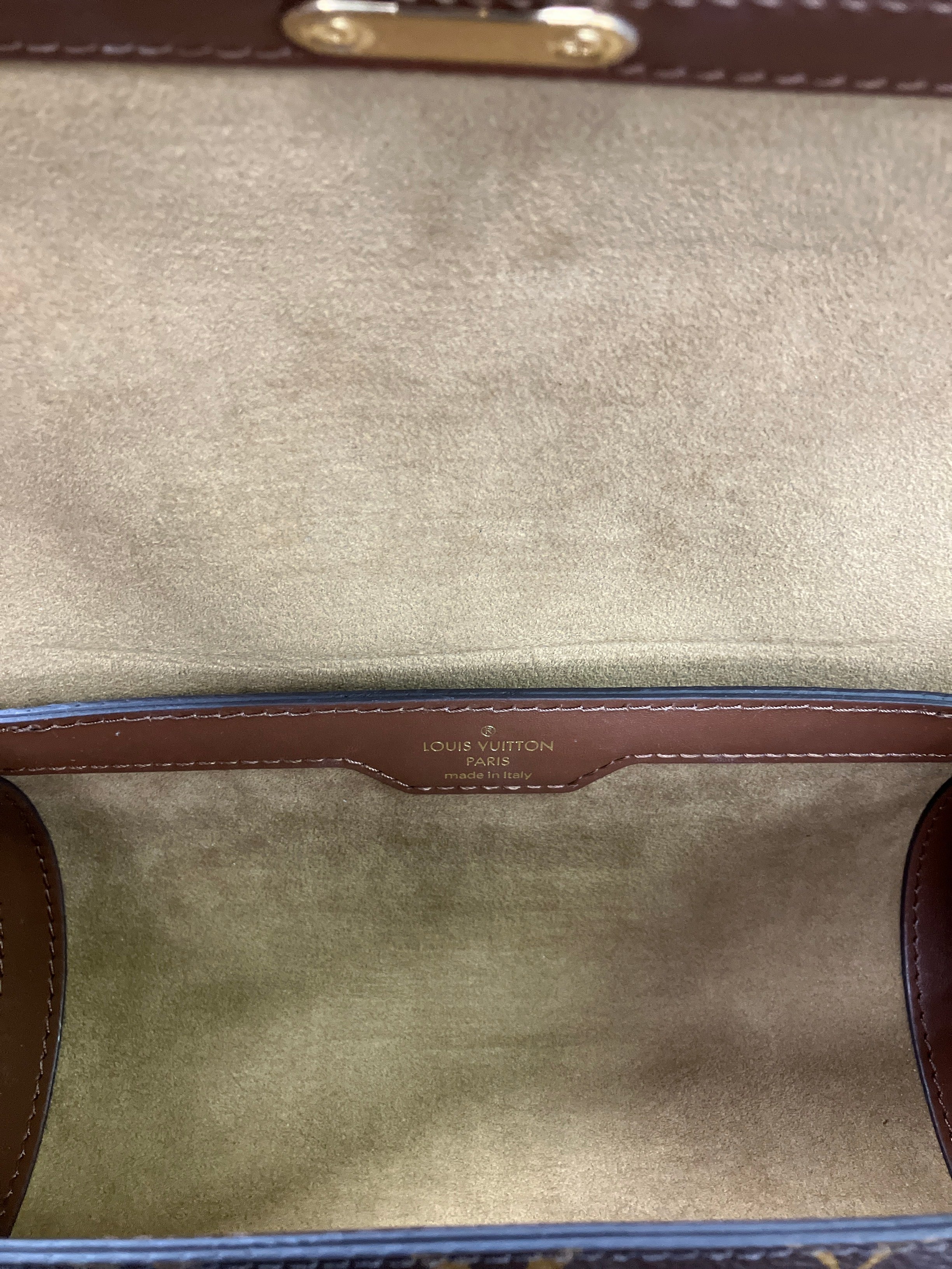 LOUIS VUITTON パピヨン トランク ショルダーバッグ 2WAY PVCコーティング モノグラム M57835