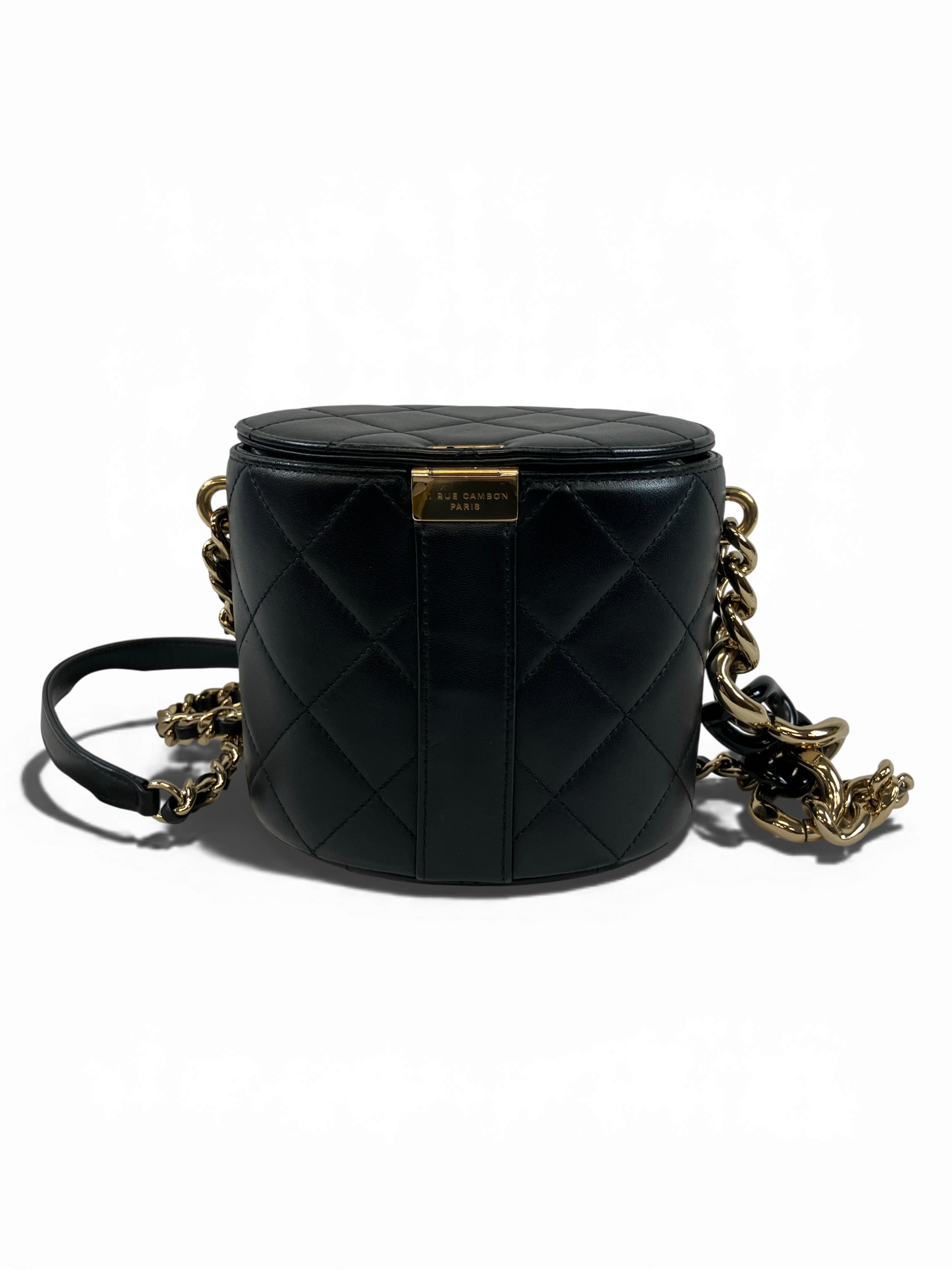 CHANEL シャネル チェーンショルダーバッグ バニティバッグ ラムスキン マトラッセ AS1355