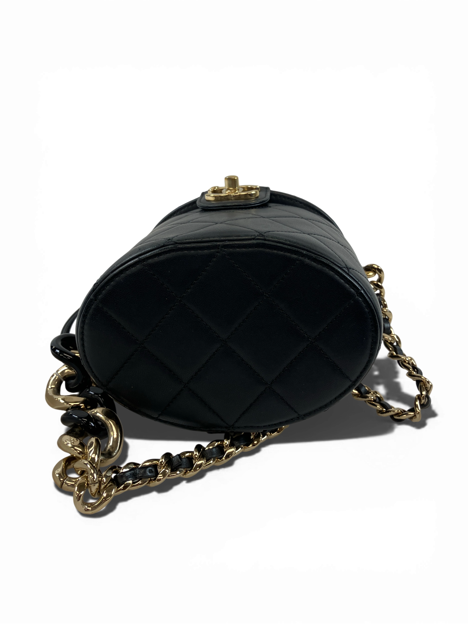 CHANEL シャネル チェーンショルダーバッグ バニティバッグ ラムスキン マトラッセ AS1355