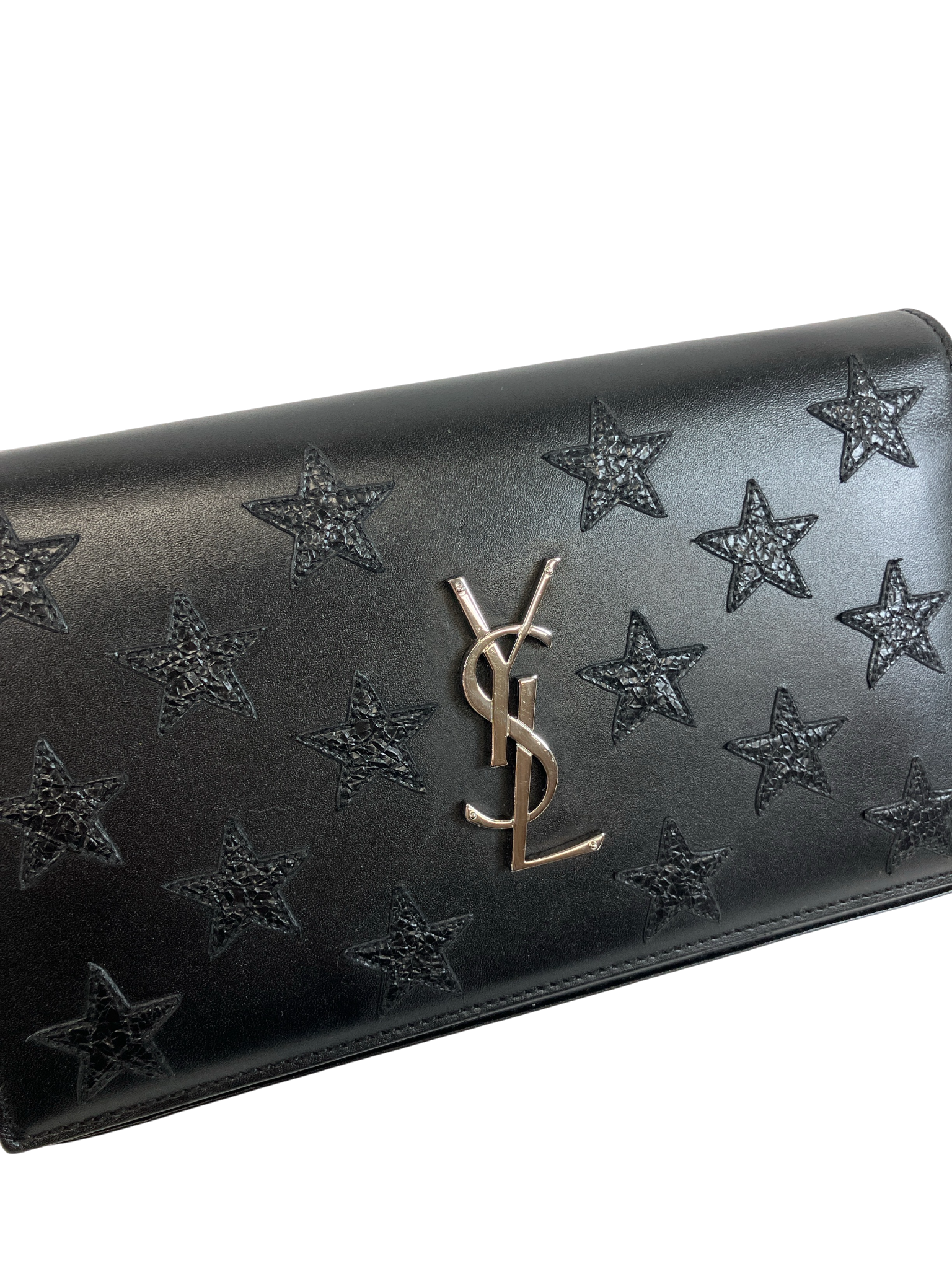 SAINT LAURENT サンローラン チェーンウォレット スター ブラック