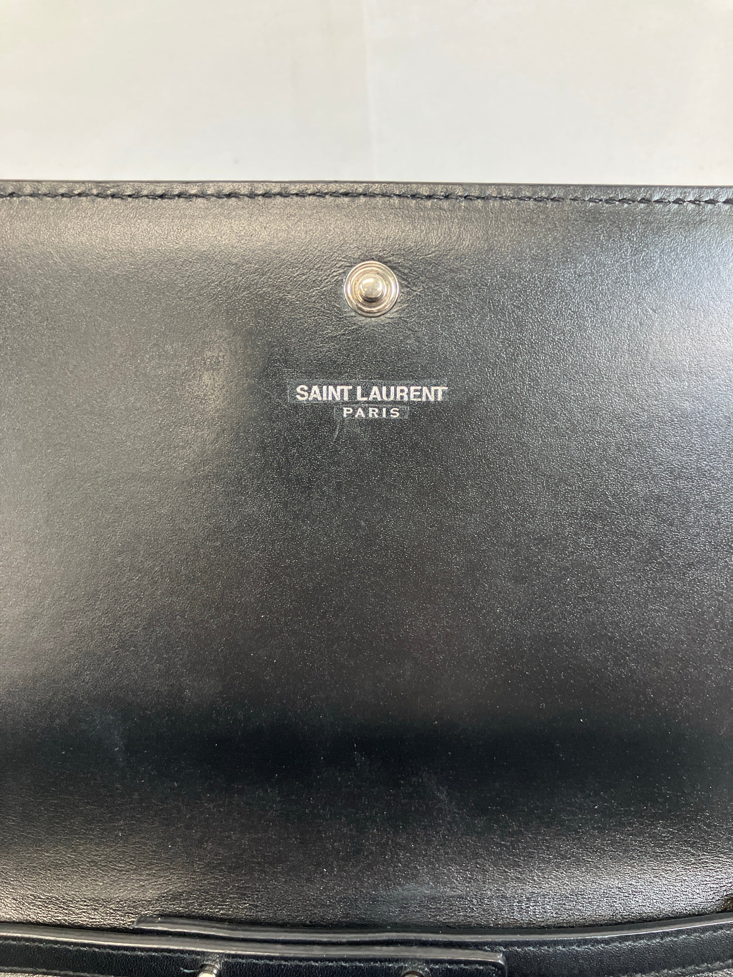SAINT LAURENT サンローラン チェーンウォレット スター ブラック