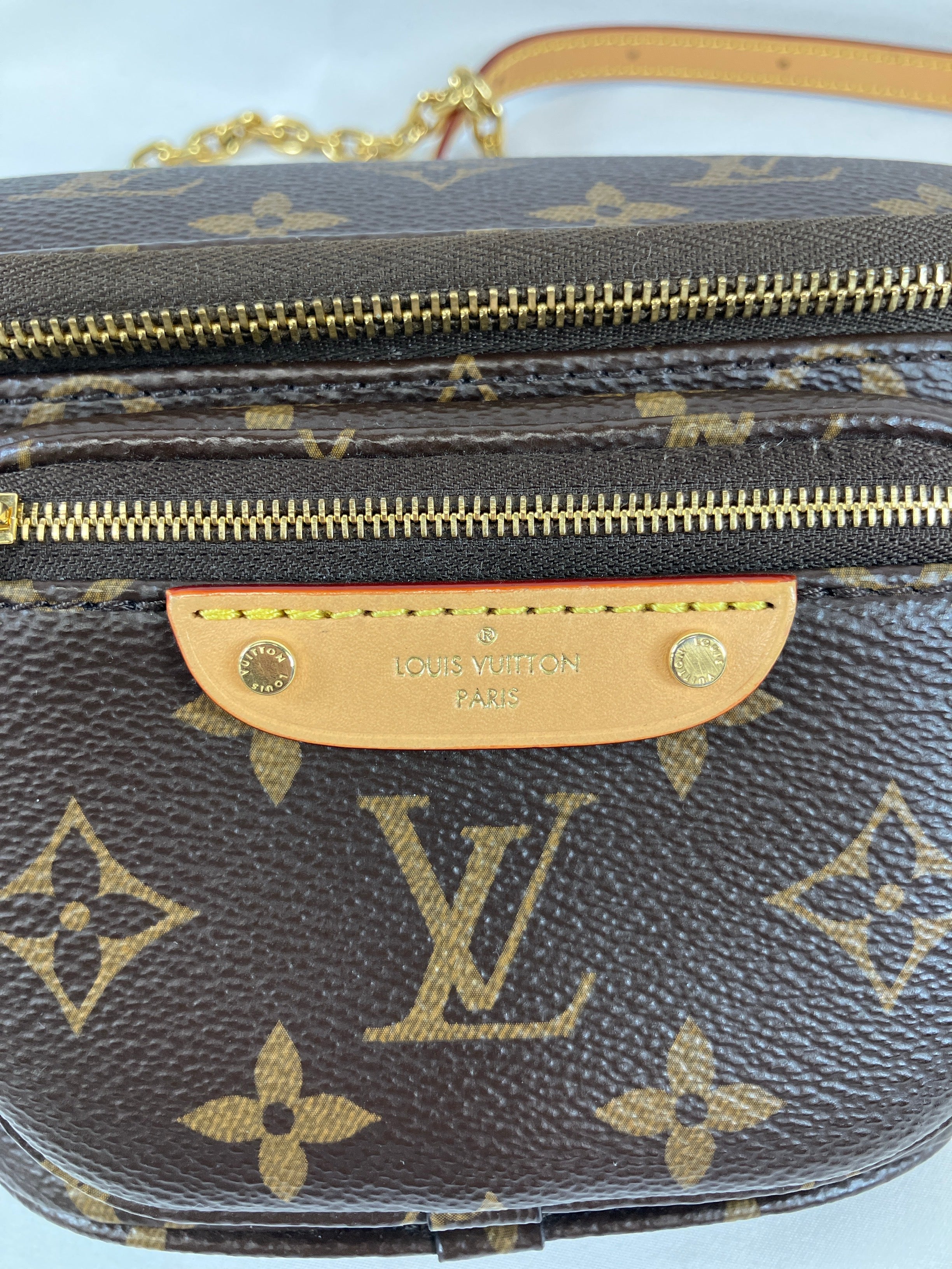 LOUIS VUITTON ミニ バムバッグ モノグラム ショルダーバッグ ブラウン M82335