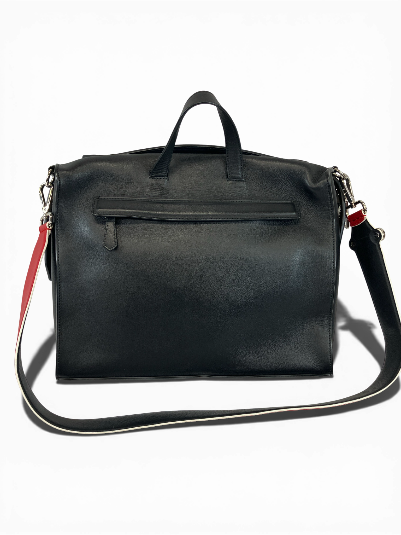 FENDI ボキャブラリー メッセンジャーバッグ ブラック ロゴ ナイロン