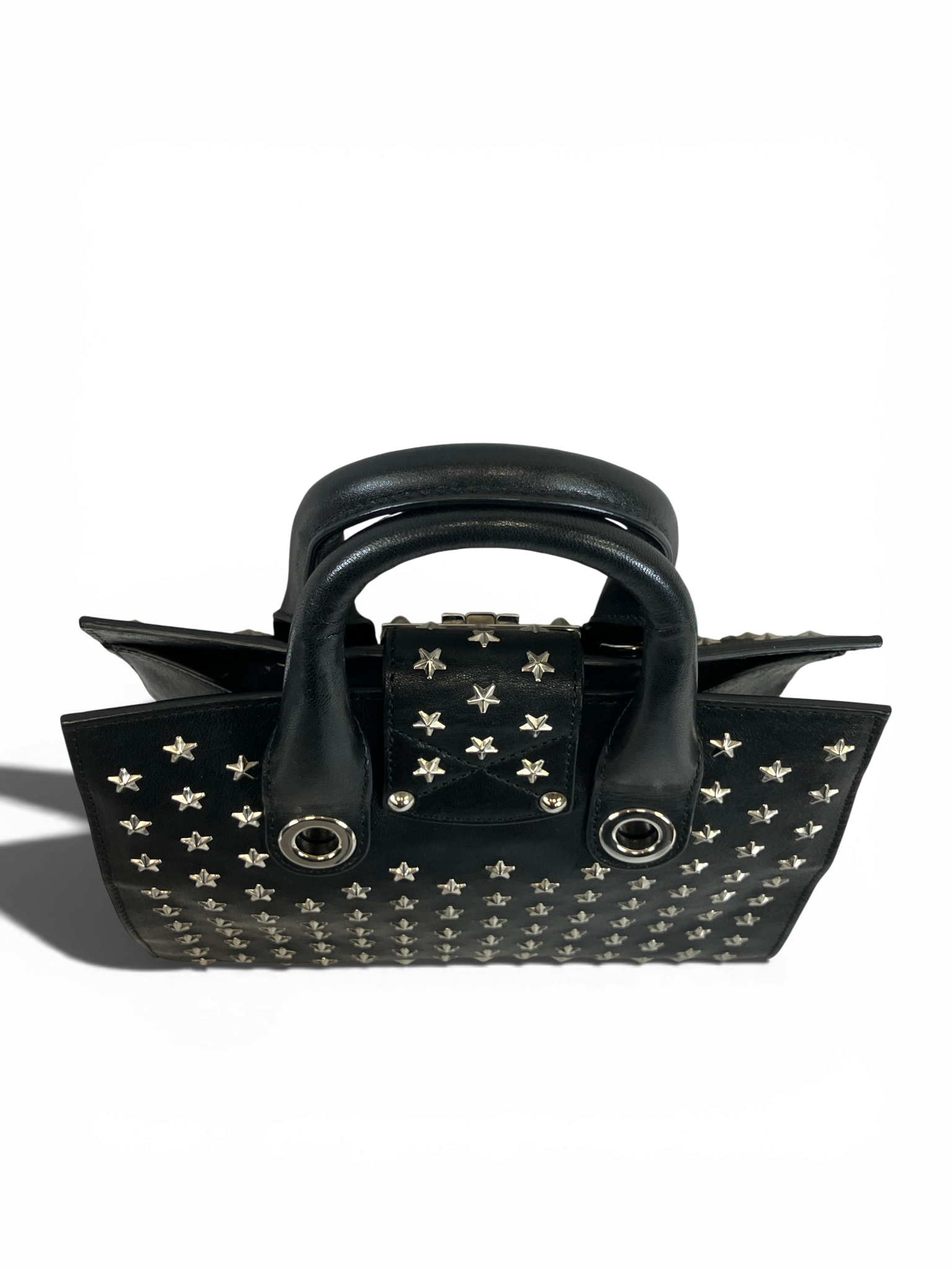 JIMMY CHOO ジミーチュウ 2way ハンドバッグ ショルダーバッグ スタッズ ブラック