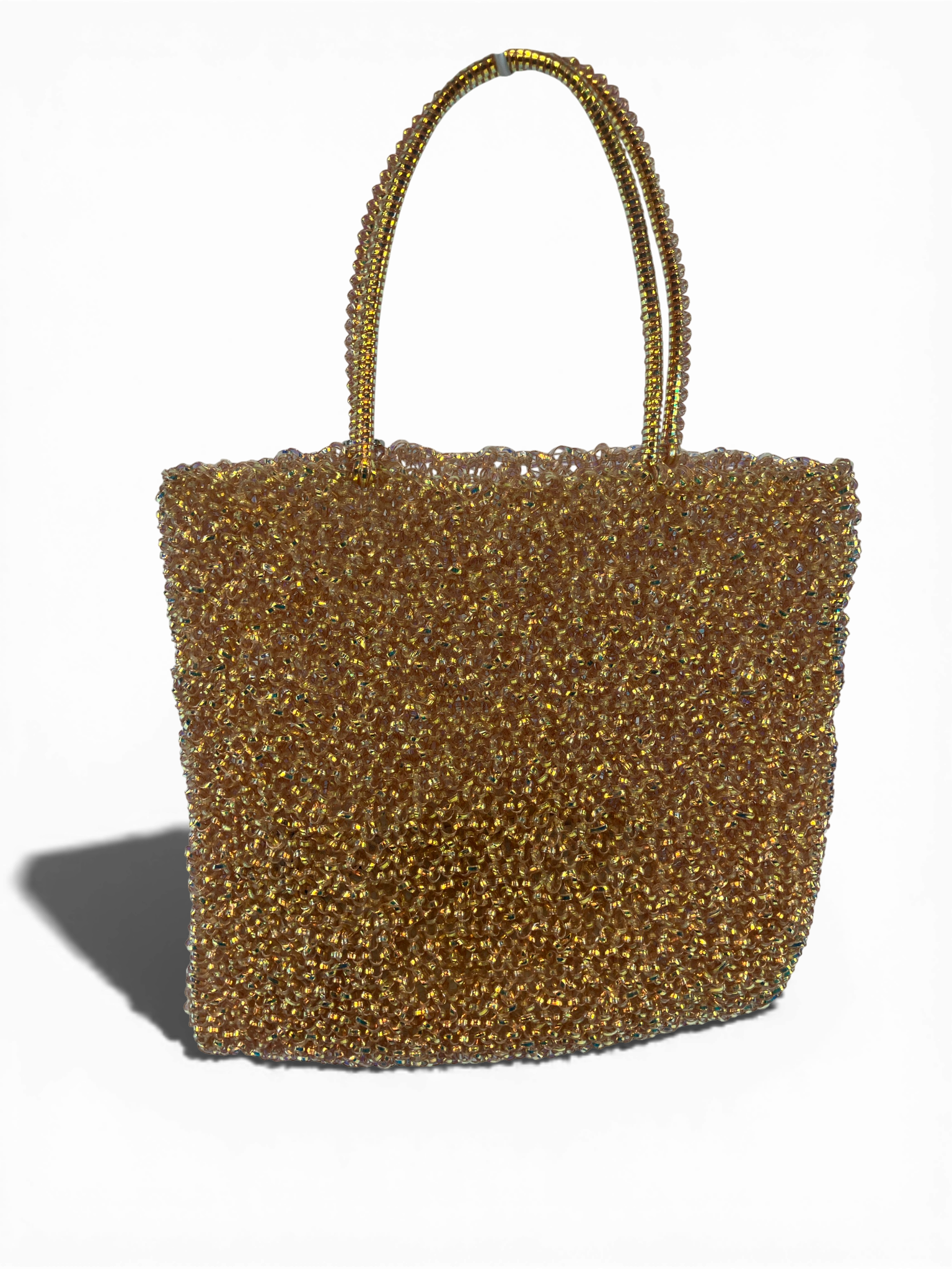 ANTEPRIMA ワイヤーバッグ ハンドバッグ トートバッグ スクエア ミディアム アプリコット