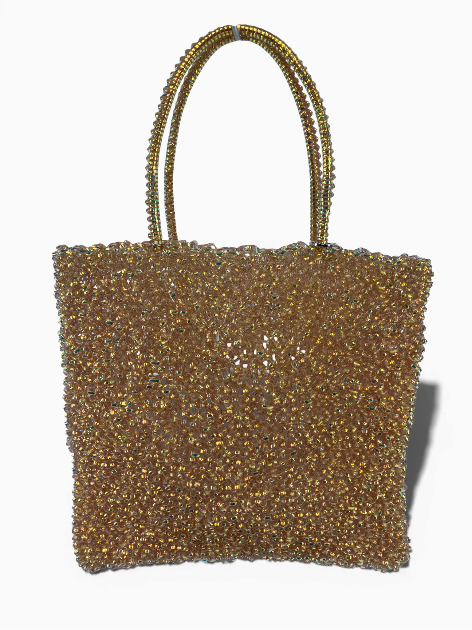 ANTEPRIMA ワイヤーバッグ ハンドバッグ トートバッグ スクエア ミディアム アプリコット