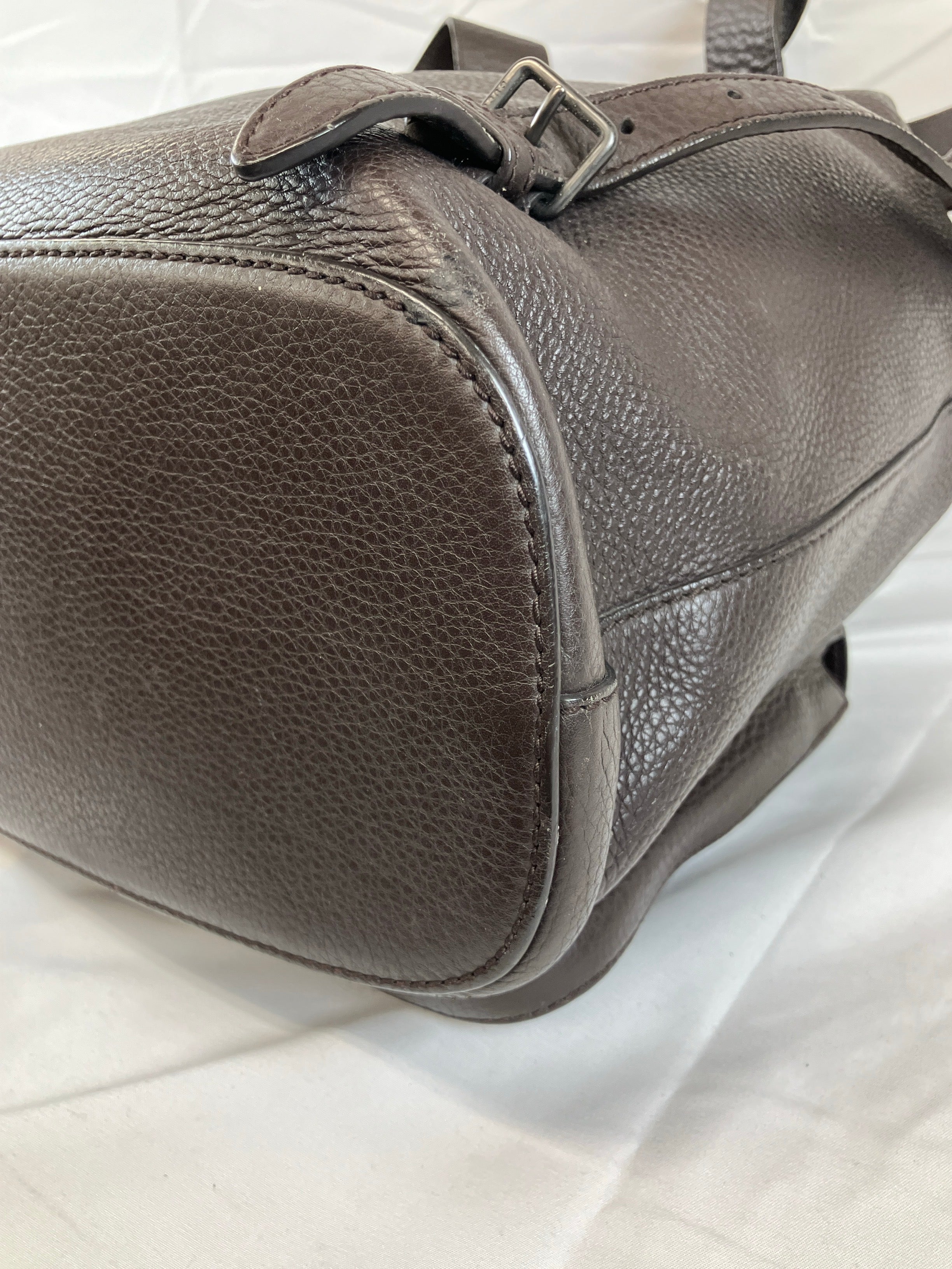 GUCCI バンブー バックパック リュックサック レザー ブラウン 387097