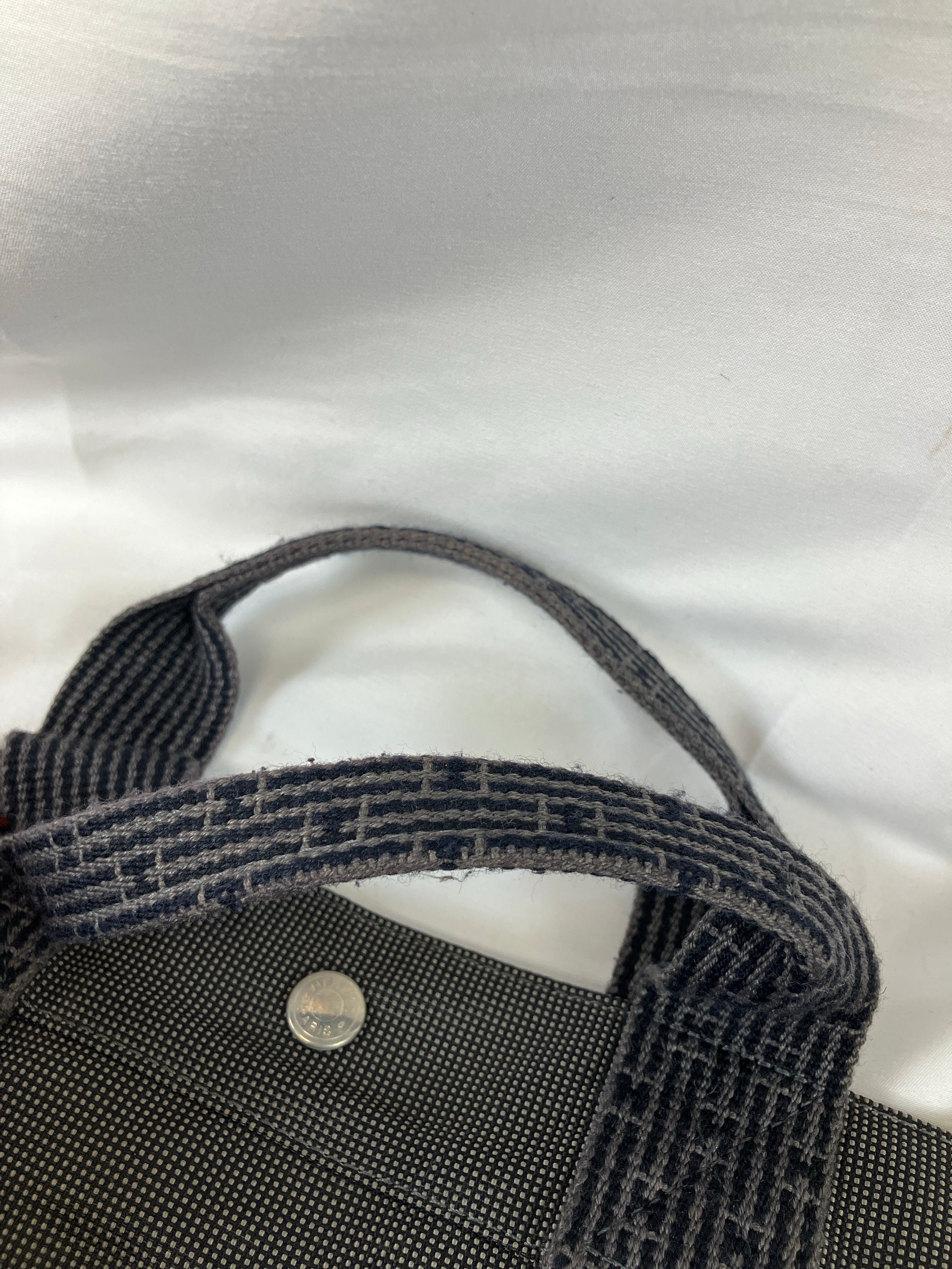 HERMES エルメス エールラインMM トートバッグ キャンバス グレー
