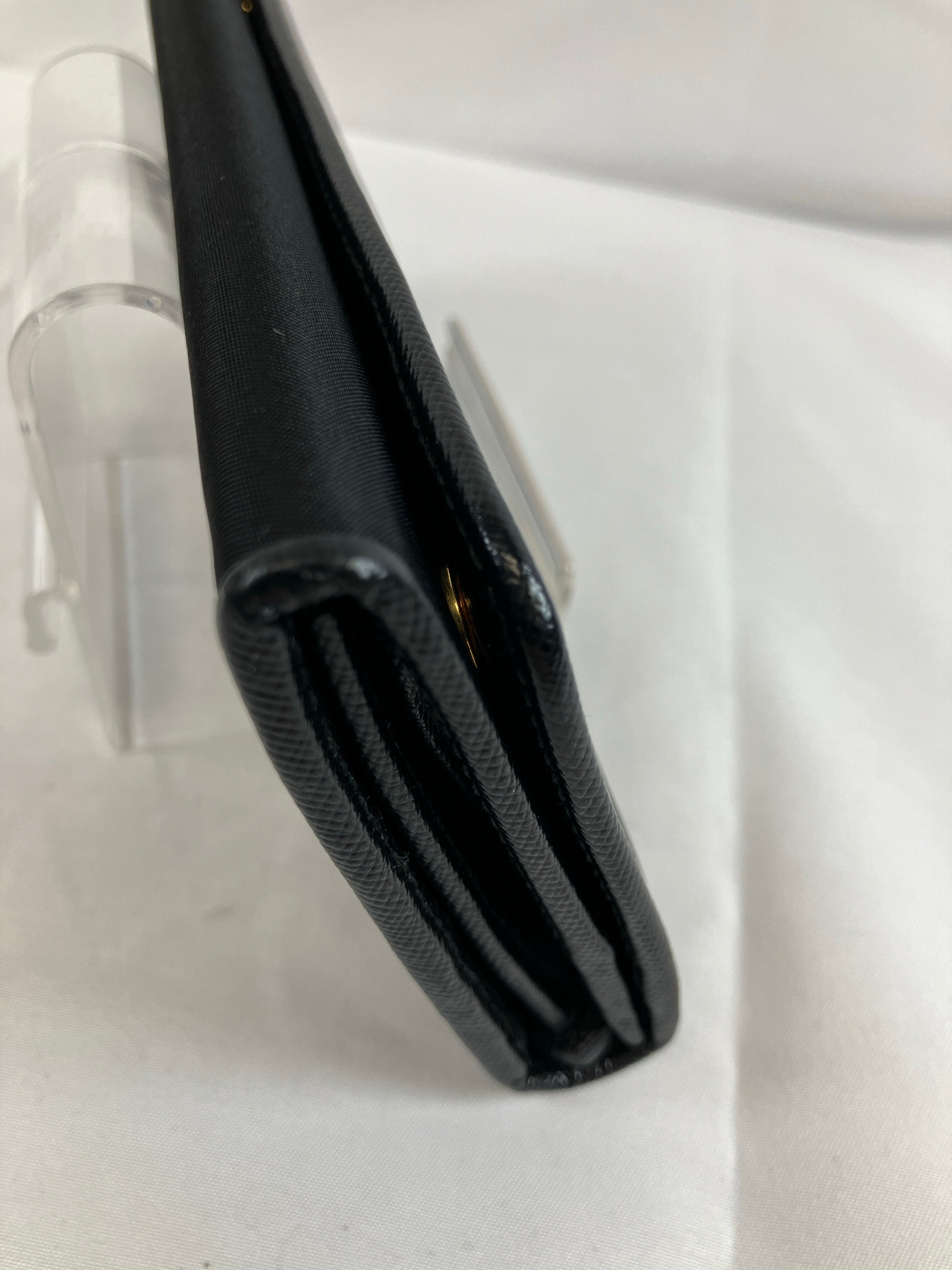 PRADA プラダ サフィアーノ トライアングル 長財布 ロングウォレット ブラック