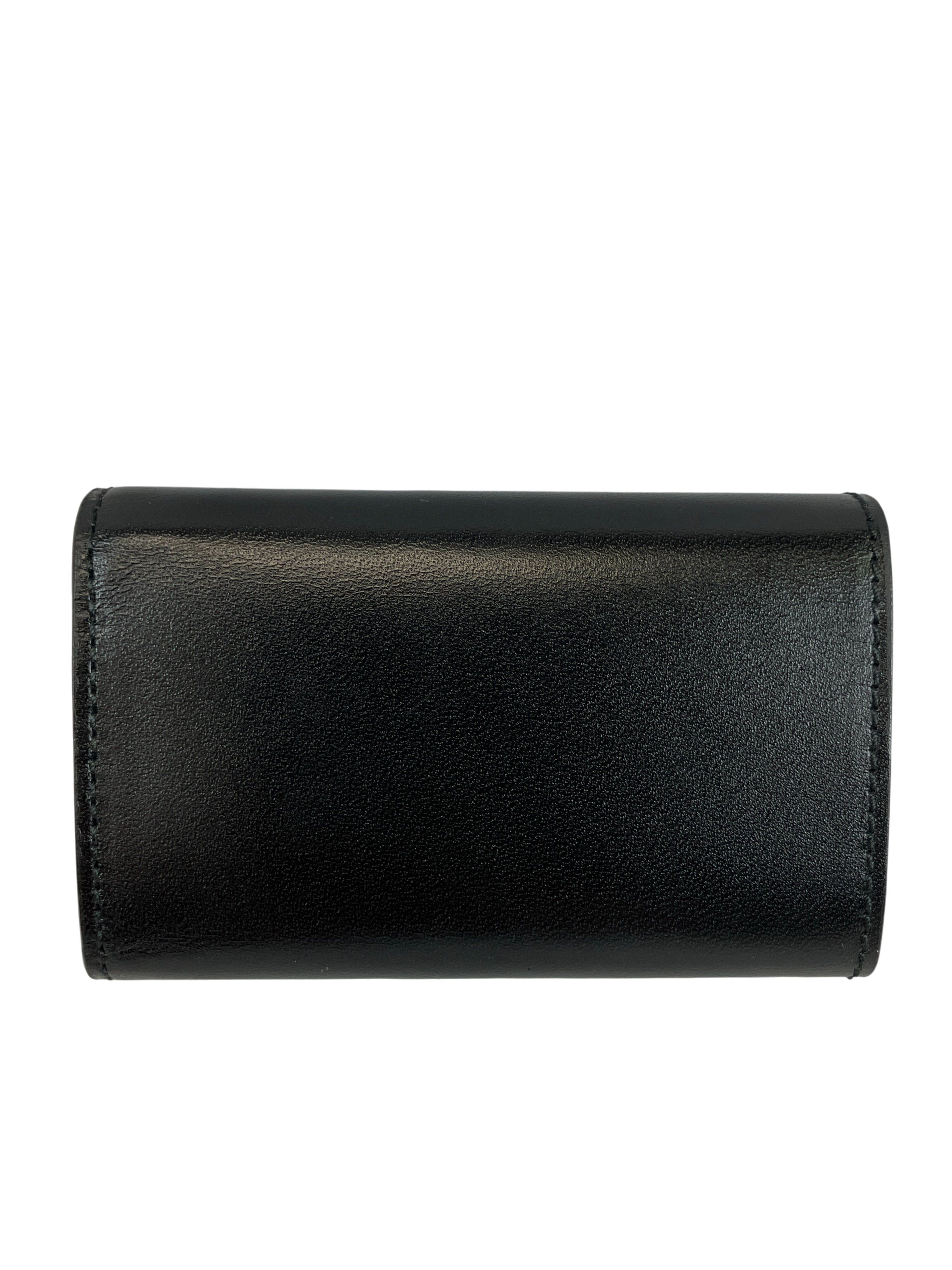 FERRAGAMO フェラガモ キーケース 6連 ロゴ型押し ブラック レザー