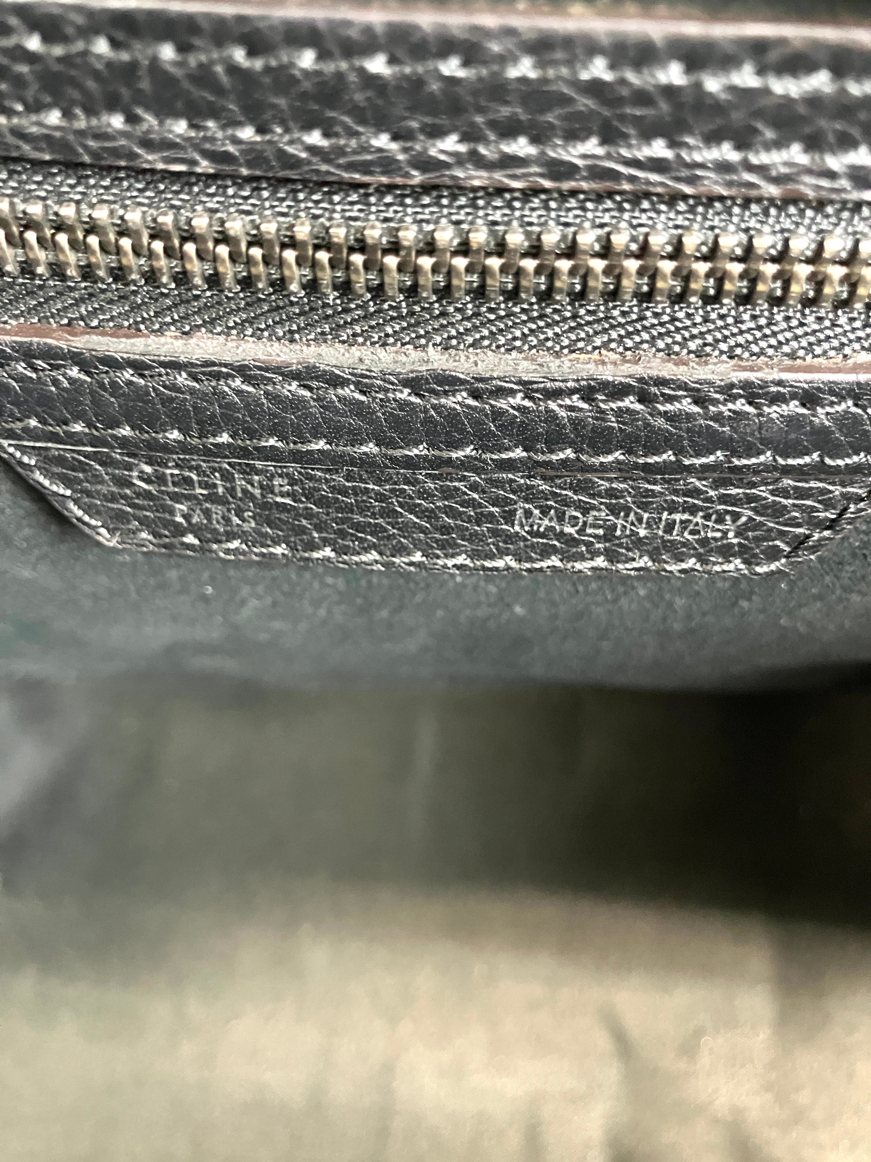 CELINE セリーヌ ラゲージ マイクロショッパー ハンドバッグ ブラック