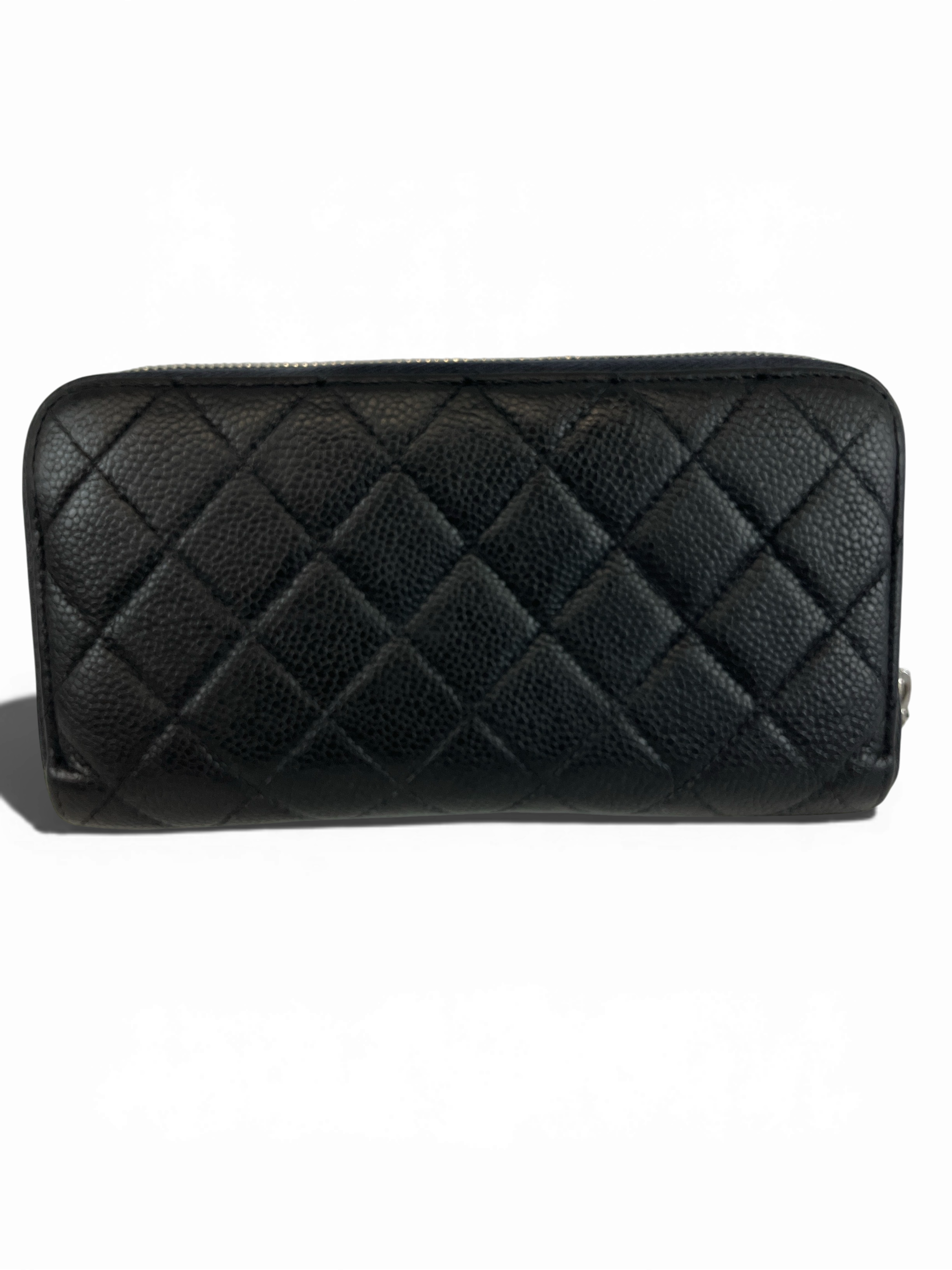 CHANEL シャネル 長財布 マトラッセ ココマーク ラムスキン ブラック ラウンドファスナー AP0242