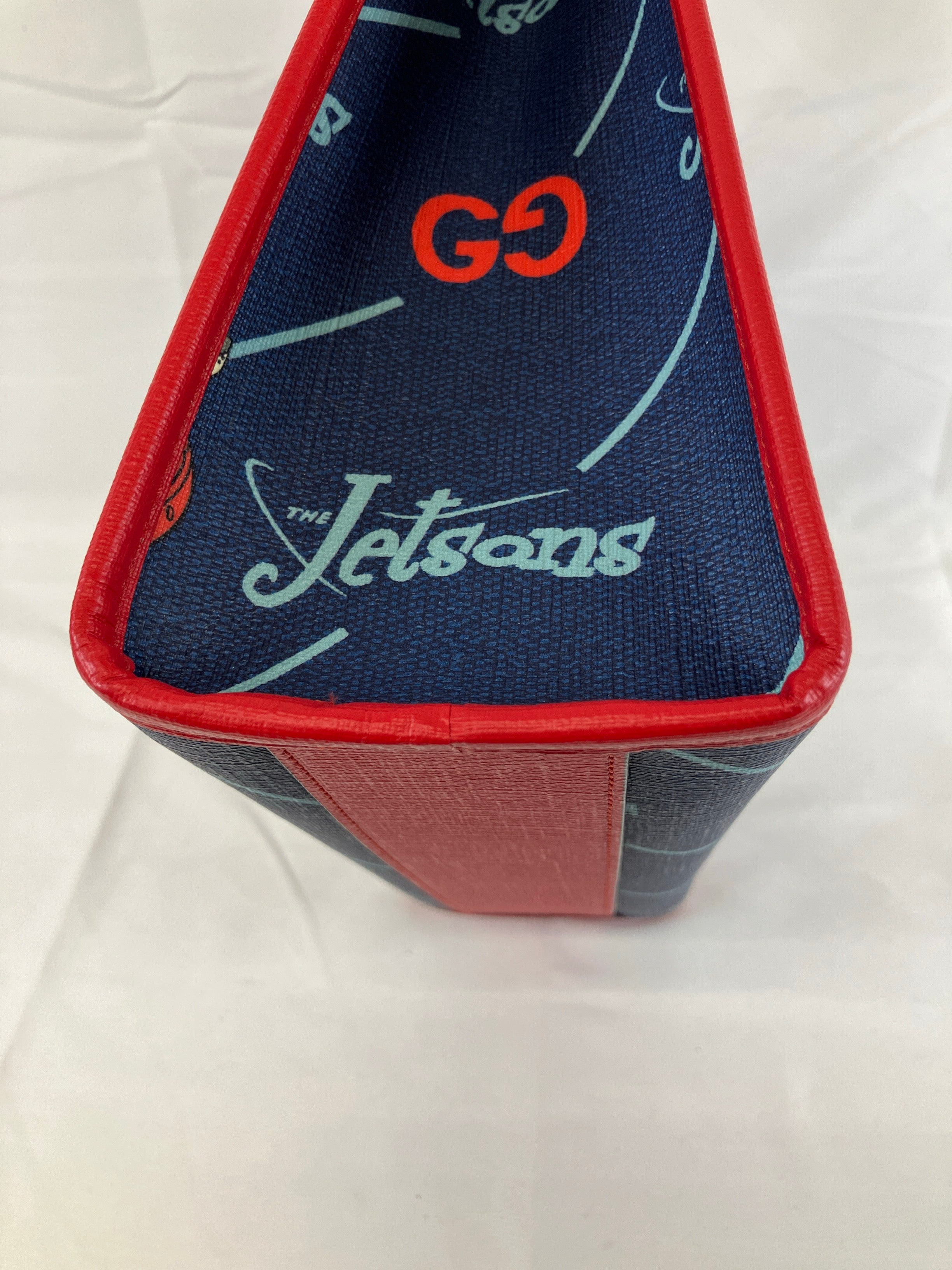 GUCCI グッチ チルドレンズ THE JETSONS ジェットソン ネイビー レッド トートバッグ ハンドバッグ 605614