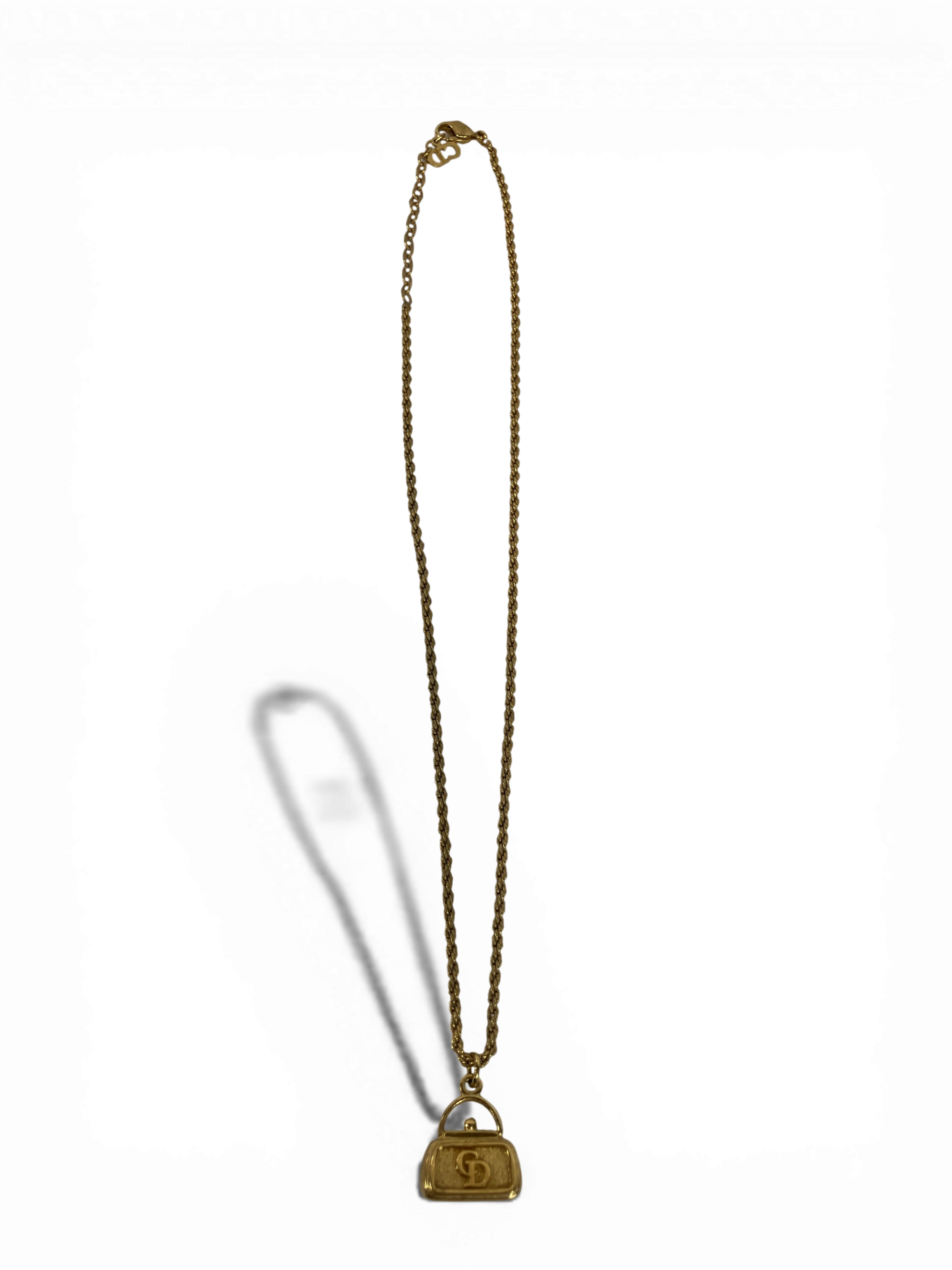 Dior ディオール ネックレス ゴールド バッグモチーフ CDロゴ