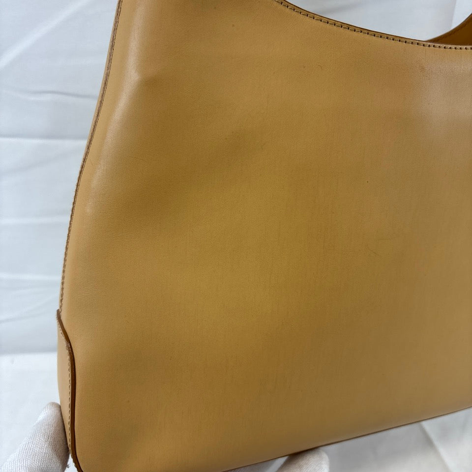 FERRAGAMO フェラガモ ショルダーバッグ ワンショルダー ガンチーニ ベージュ AQ-21 0169