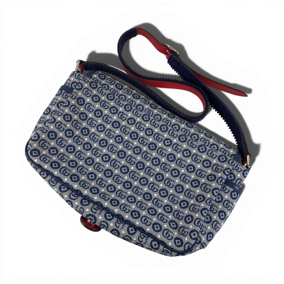 GUCCI CHILDRENS チルドレンズ ショルダーバッグ メッセンジャーバッグ GGキャンバス スター 星 総柄 664143