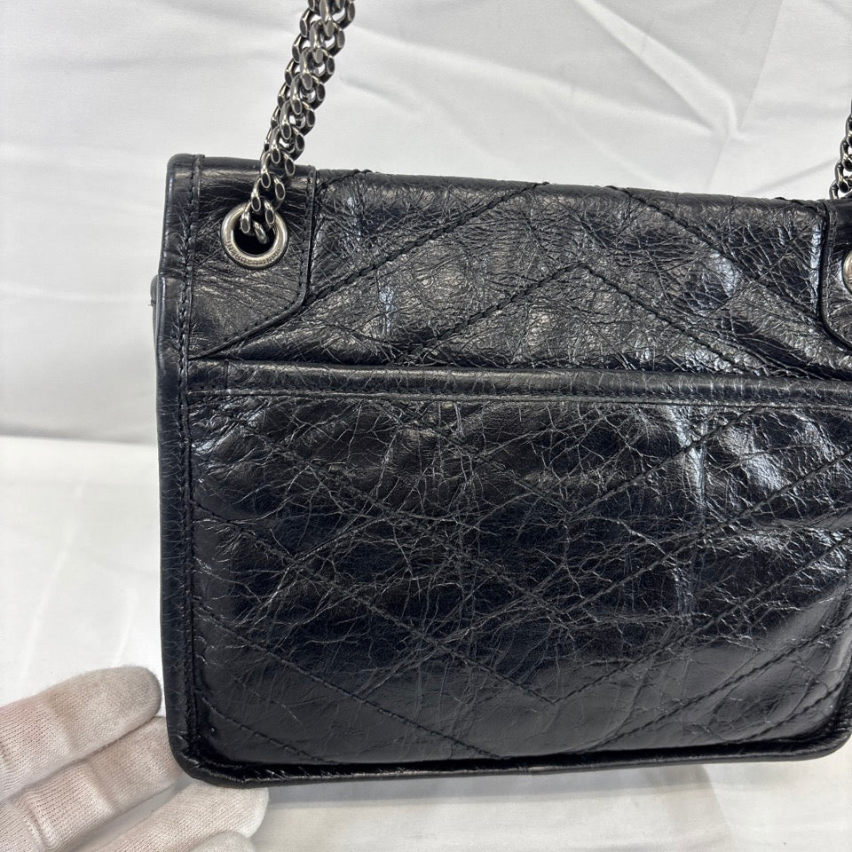 YVES SAINT LAURENT YSL ニキ ベイビー ベビー チェーン ショルダーバッグ ブラック