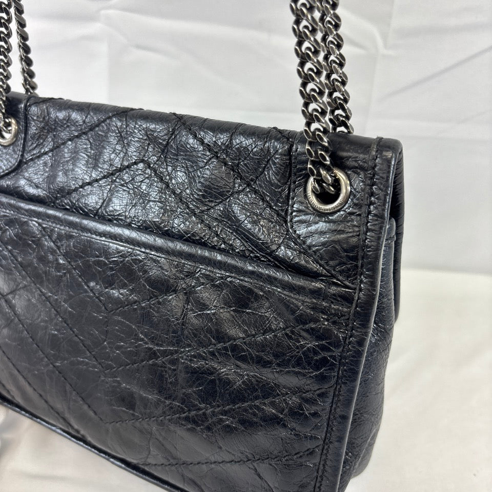 YVES SAINT LAURENT YSL ニキ ベイビー ベビー チェーン ショルダーバッグ ブラック