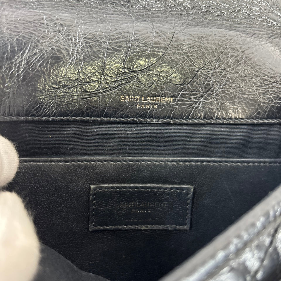 YVES SAINT LAURENT YSL ニキ ベイビー ベビー チェーン ショルダーバッグ ブラック