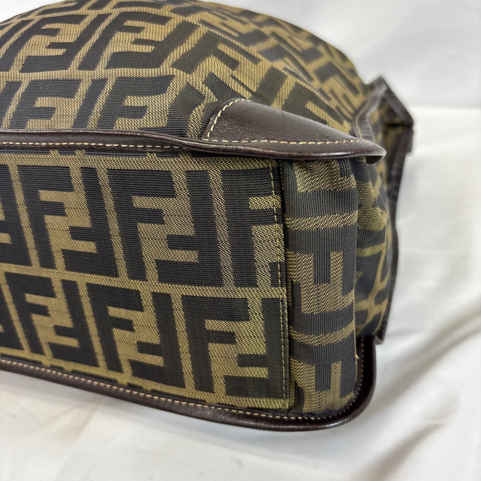 FENDI フェンディ トートバッグ ズッカ ナイロン ブラウン 総柄 2321 26555