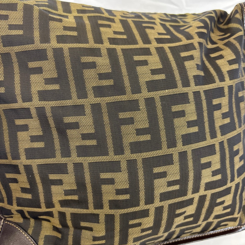 FENDI フェンディ トートバッグ ズッカ ナイロン ブラウン 総柄 2321 26555