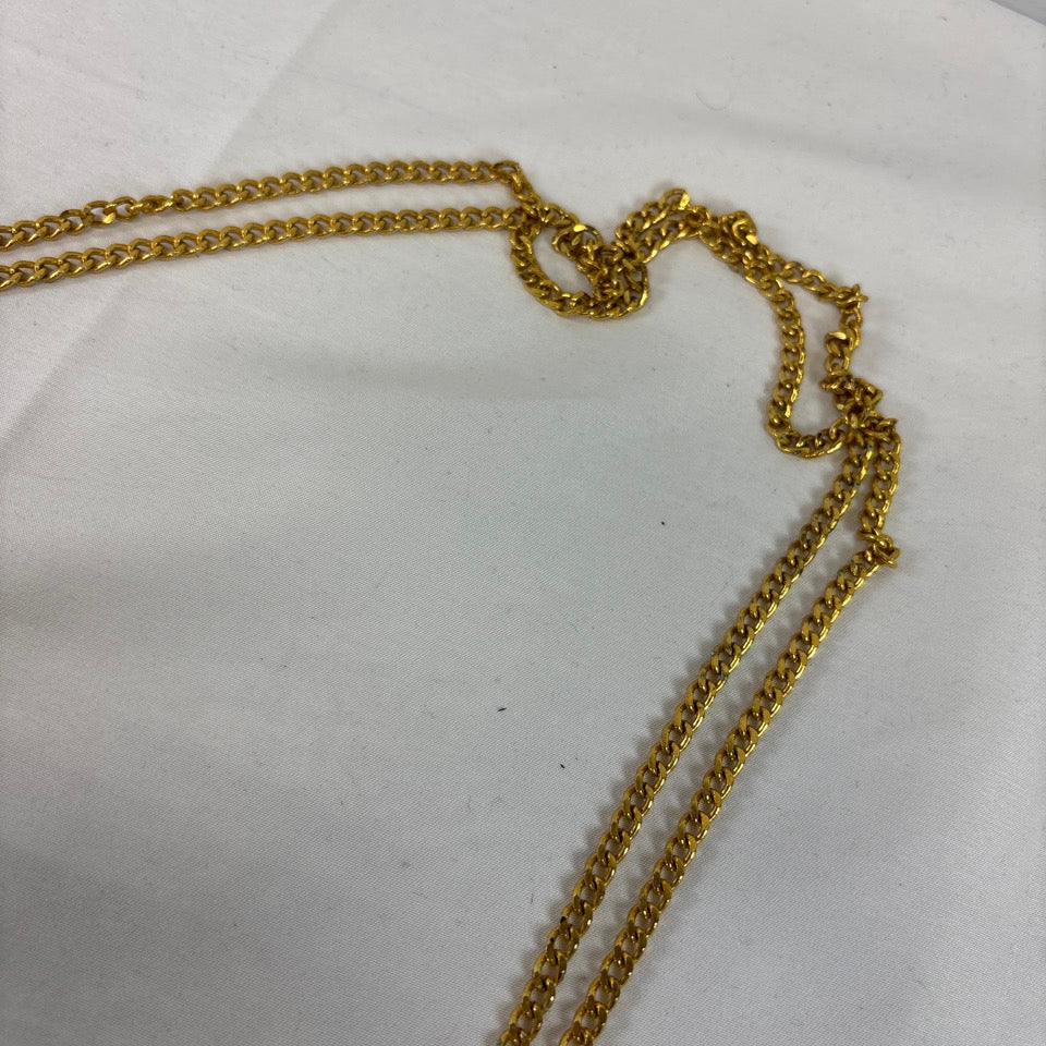 Dior クリスチャンディオール チェーン ショルダーバッグ クラッチバッグ 2way ハニカム ブラック ゴールド