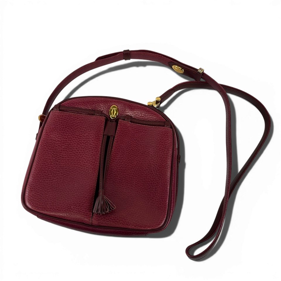 Cartier カルティエ マストライン ショルダーバッグ ボルドー