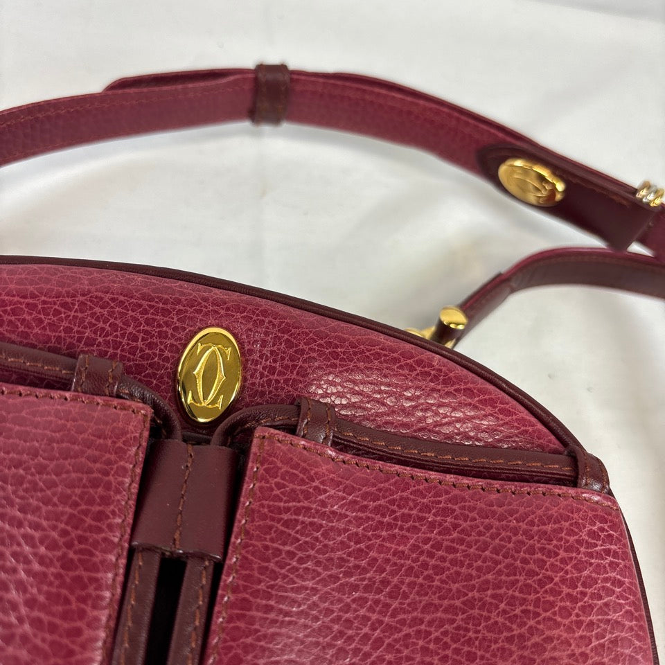 Cartier カルティエ マストライン ショルダーバッグ ボルドー