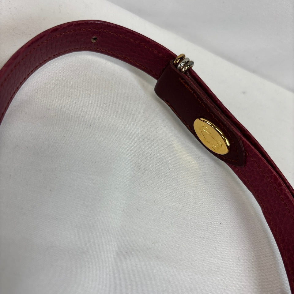 Cartier カルティエ マストライン ショルダーバッグ ボルドー