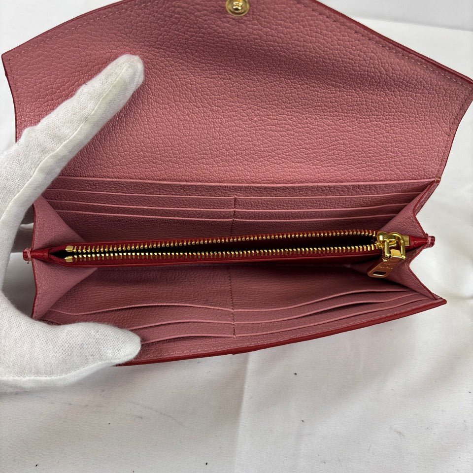 MIUMIU 長財布 ロングウォレット マドラス ラブレター ハート ピンク