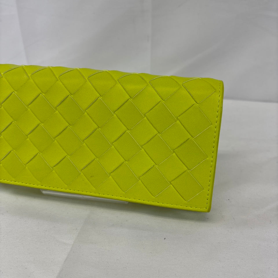BOTTEGA VENETA 長財布 ロングウォレット イントレチャート アシッドキウイ ライトグリーン