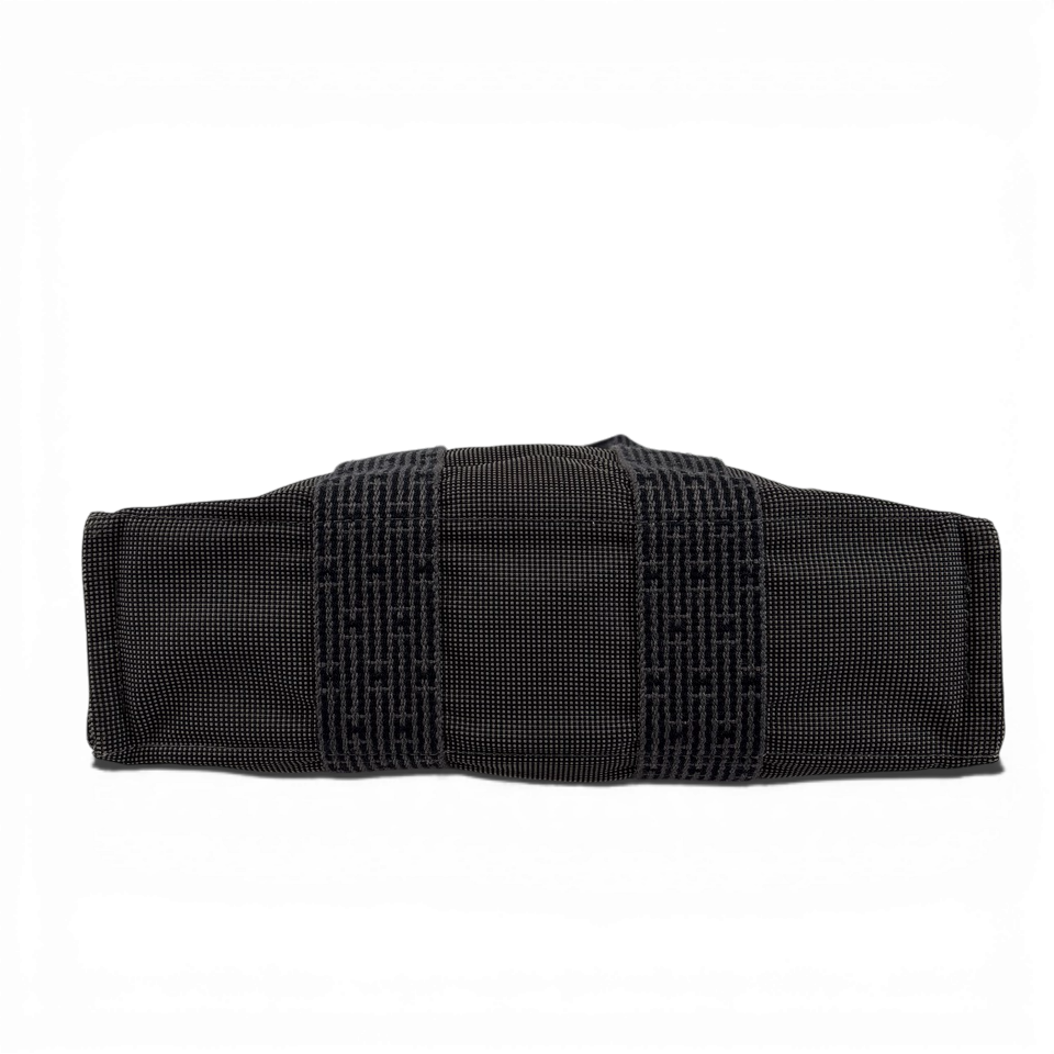 HERMES エルメス トートバッグ エールラインPM キャンバス グレー