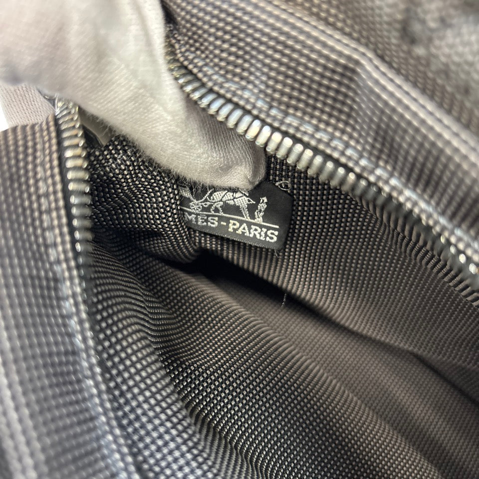 HERMES エルメス トートバッグ エールラインPM キャンバス グレー