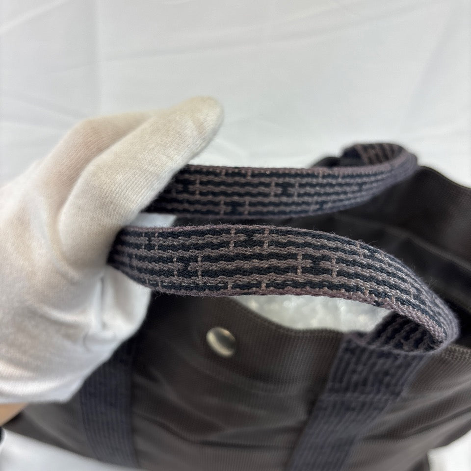 HERMES エルメス エールラインMM トートバッグ キャンバス グレー