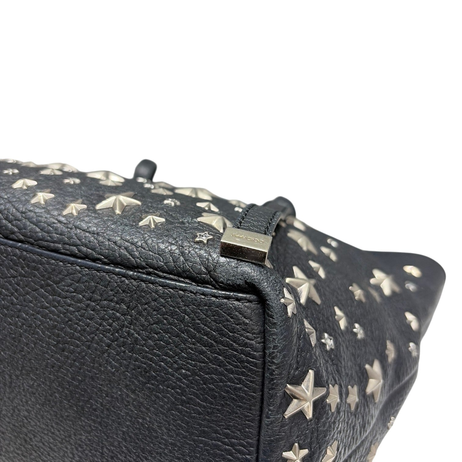 JIMMY CHOO ジミーチュウ ハンドバッグ スタースタッズ ブラック ゴールド シルバー レディース メンズ