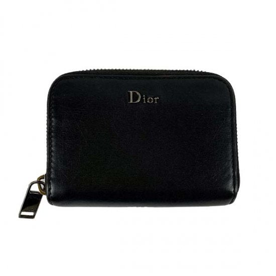 Dior ディオール ディオールオム レザー ラウンドファスナーカードケース