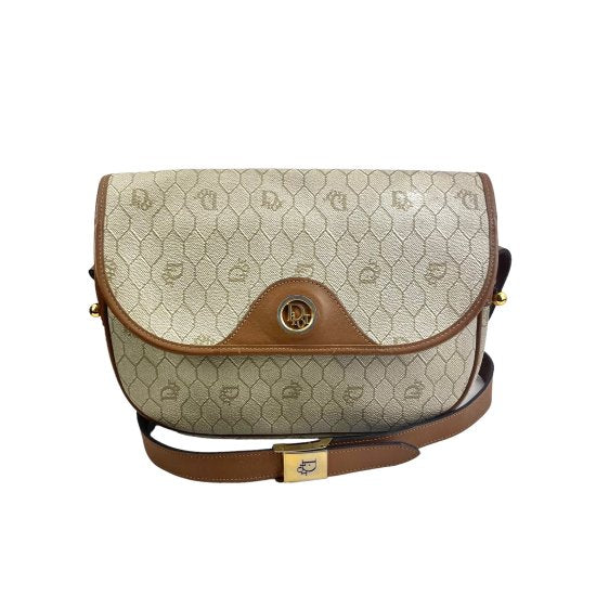 Dior ディオール ハニカム PVC/レザー ショルダーバッグ 【美品 