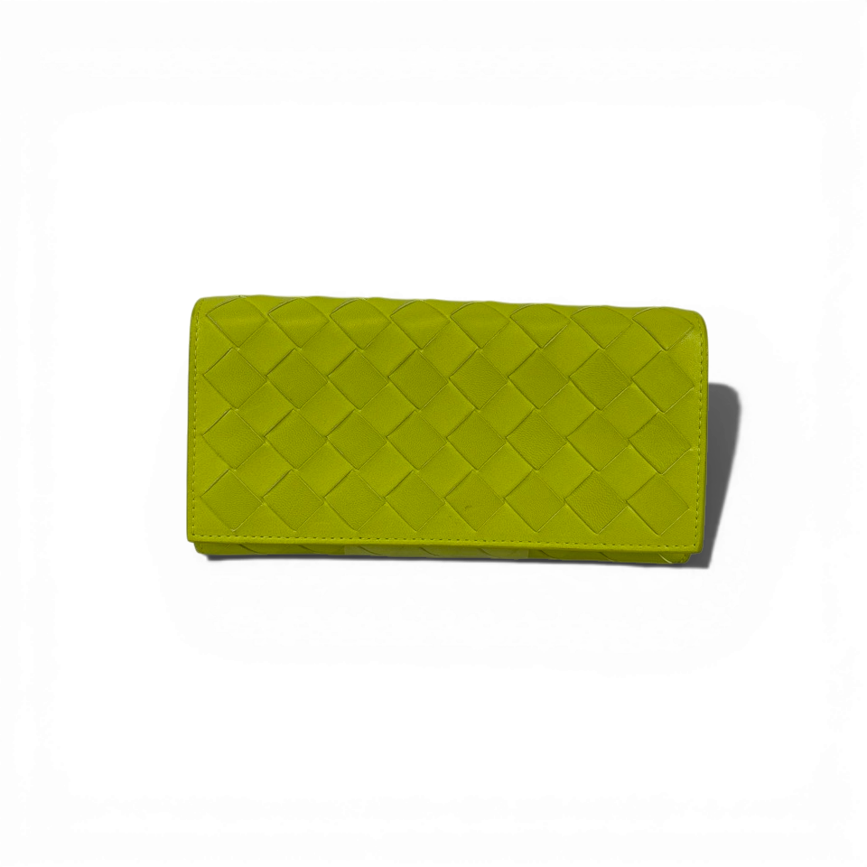 BOTTEGA VENETA　長財布　ロングウォレット　イントレチャート　アシッドキウイ　ライトグリーン